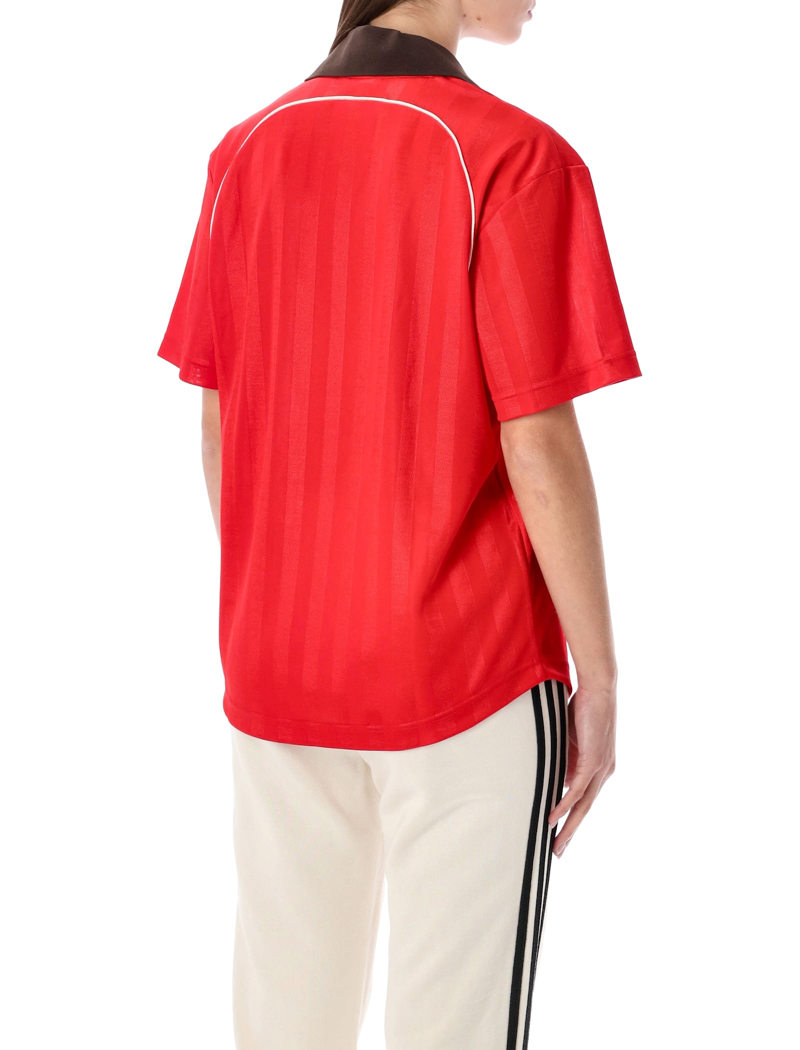 Adidas Originals Adidas X Wales Bonner Adidas X Wales Bonner Knitted Football T-shirt In Red