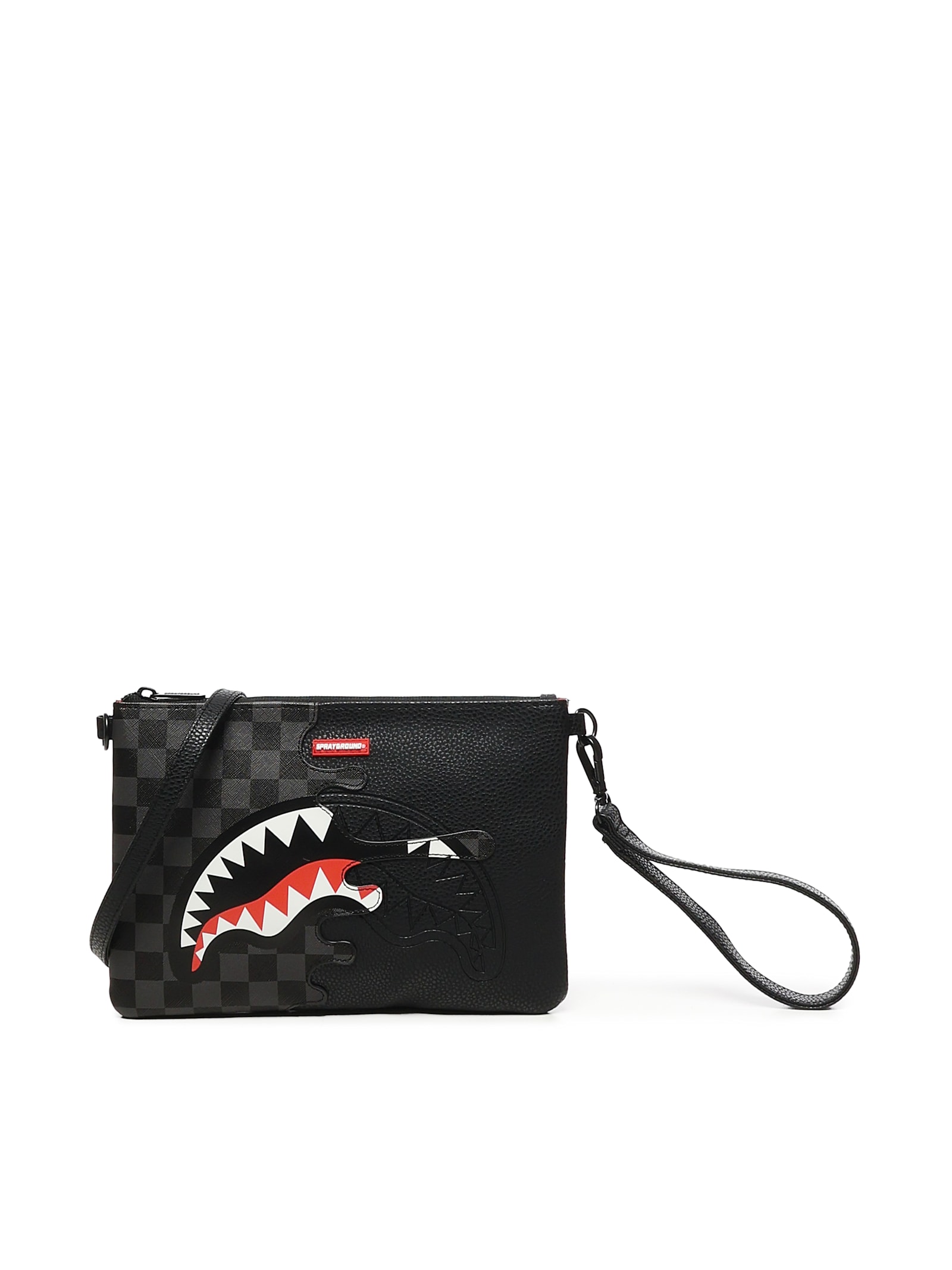 SPRAYGROUND POCHETTE UNFINISHED SHARK 