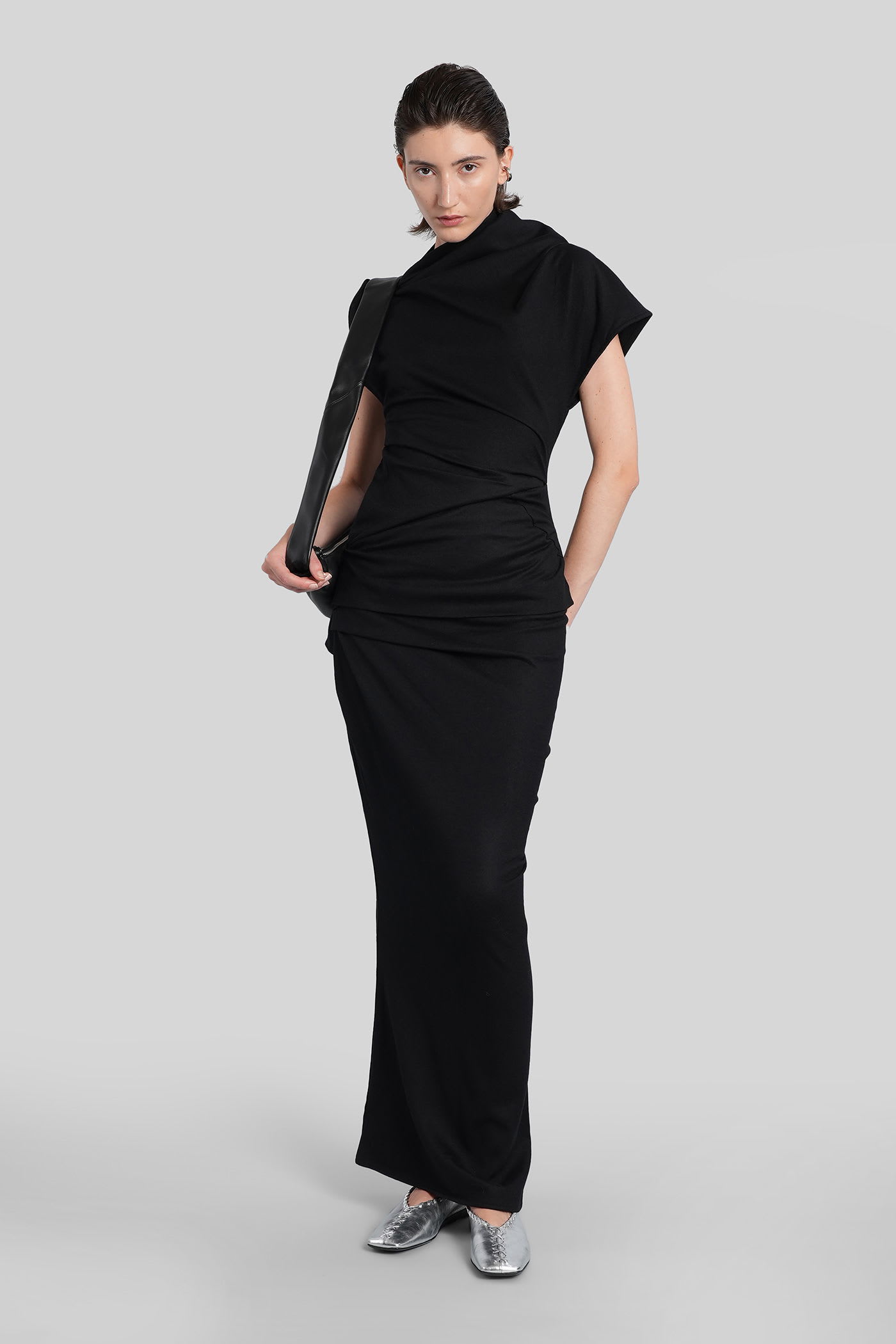 Entire Studios Flop Topwear In Black Wool In Black