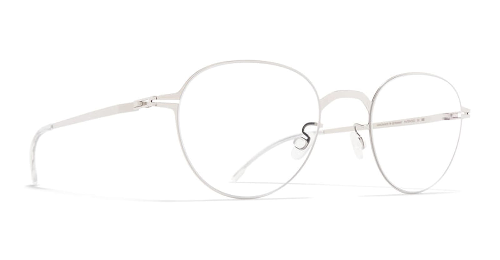 Mykita Shiny Silver Steel Glasses In Silver