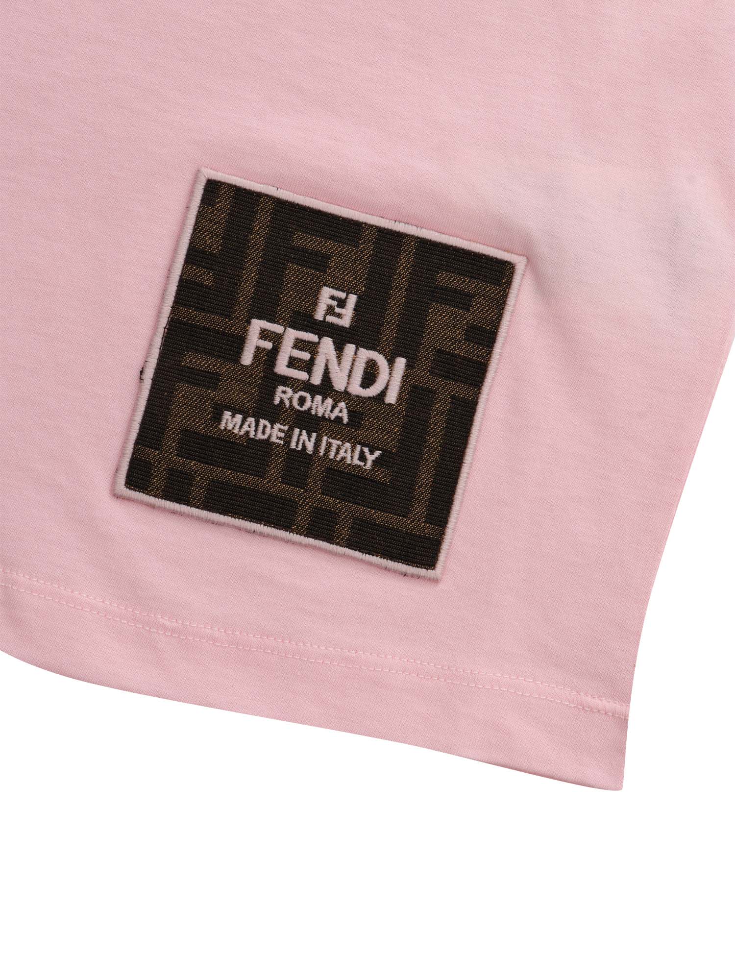 Shop Fendi Pink  T-shirt