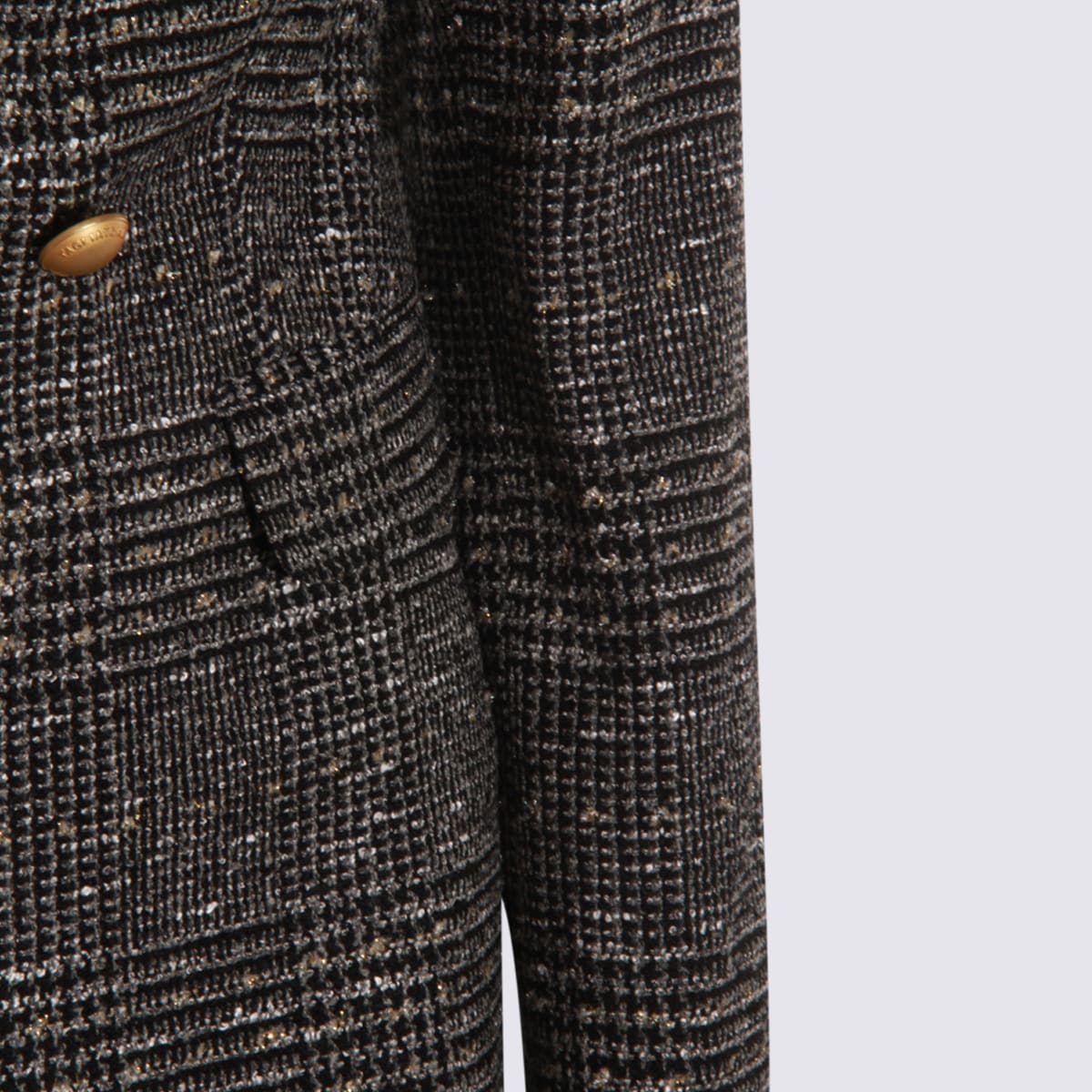 Tagliatore Structured Double-breasted Blazer Button Detailing In Gray