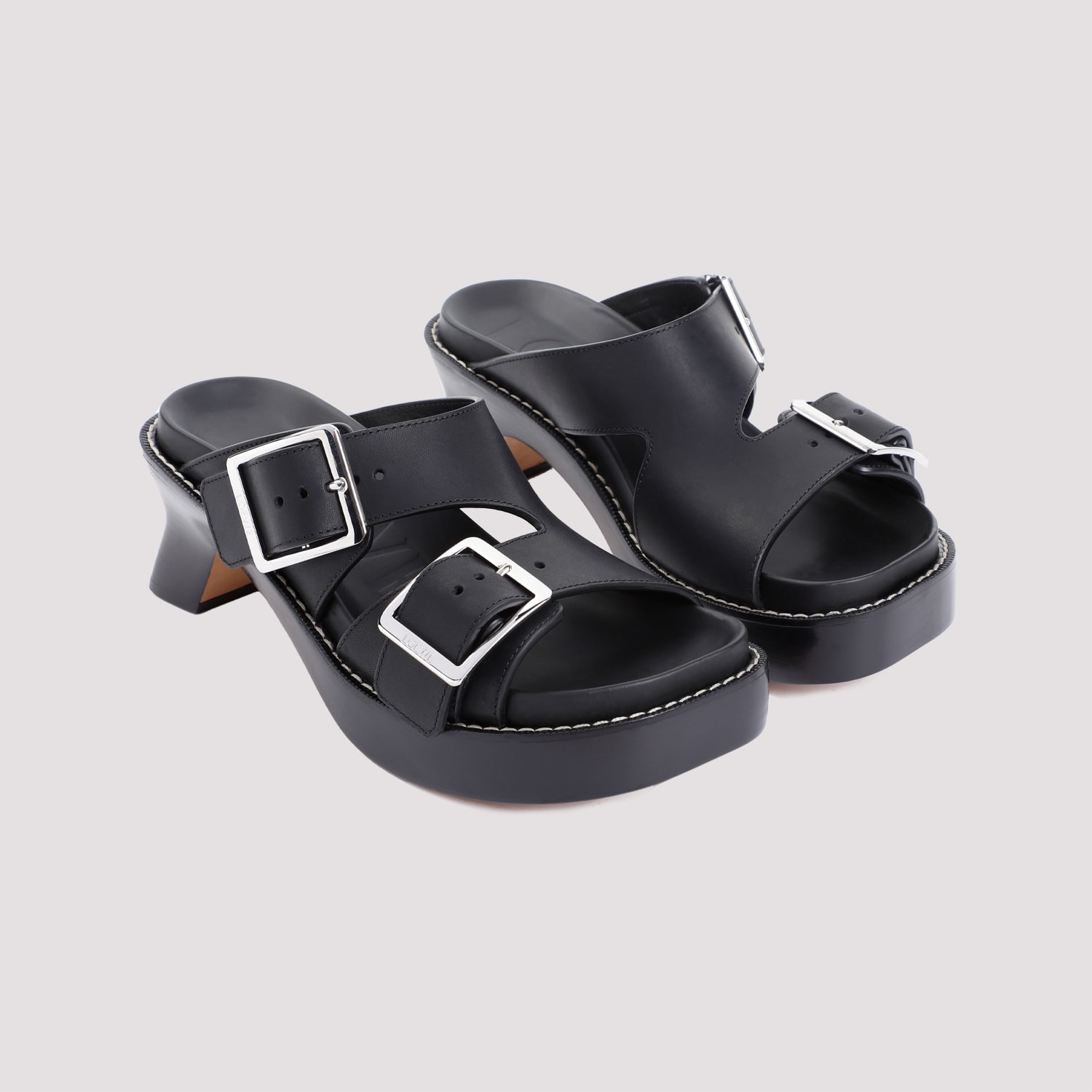 LOEWE EASE HEEL SLIDE 90 SANDALS 