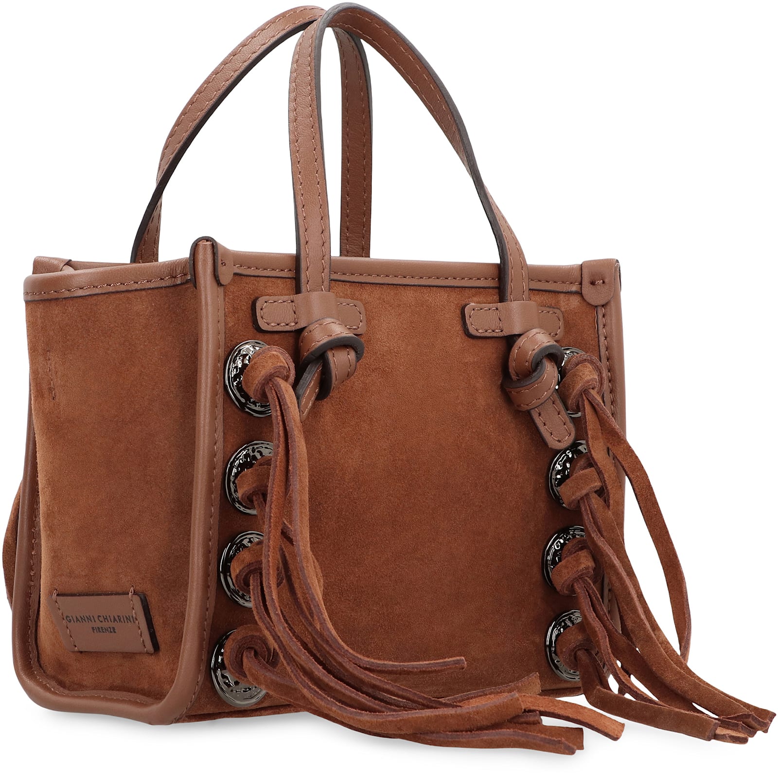 Gianni Chiarini Miss Marcella Leather Mini Handbag In Brown