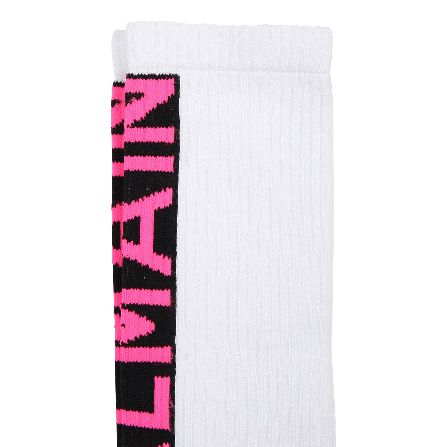 Shop Balmain White Socks For Kids With Logo