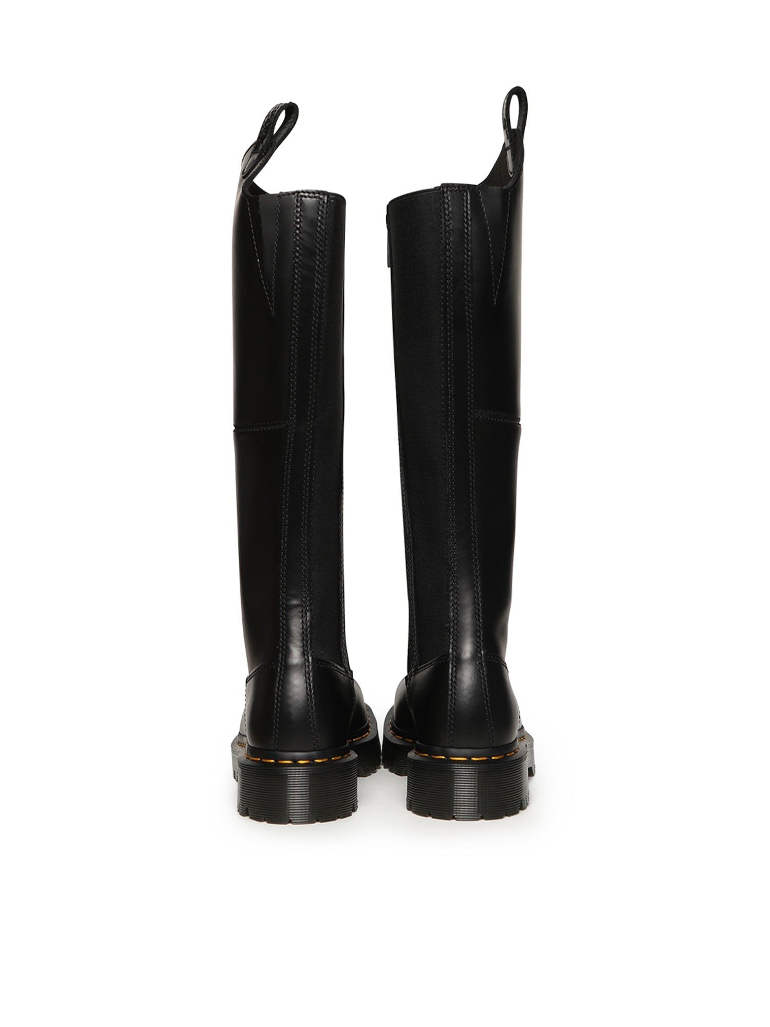 Dr. Martens Black Amaayah Knee High Leather Tall Boots
