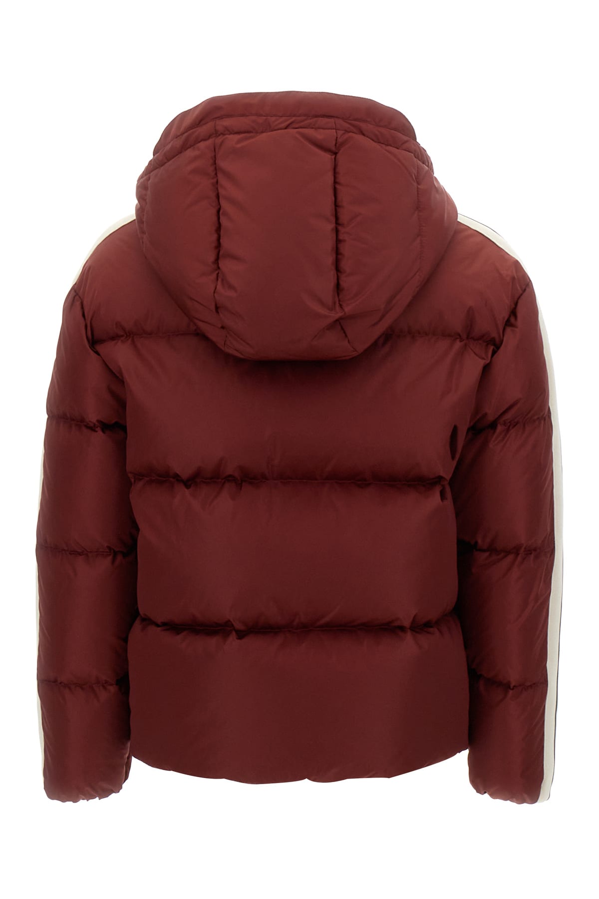 Shop Palm Angels Tiziano Red Nylon Down Jacket In 2801