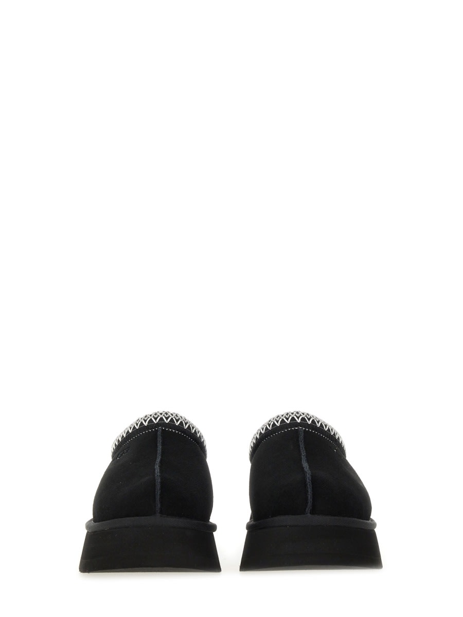 Ugg Suede Slip-on Mules With Decorative Zigzag Stitch Detail In Multi