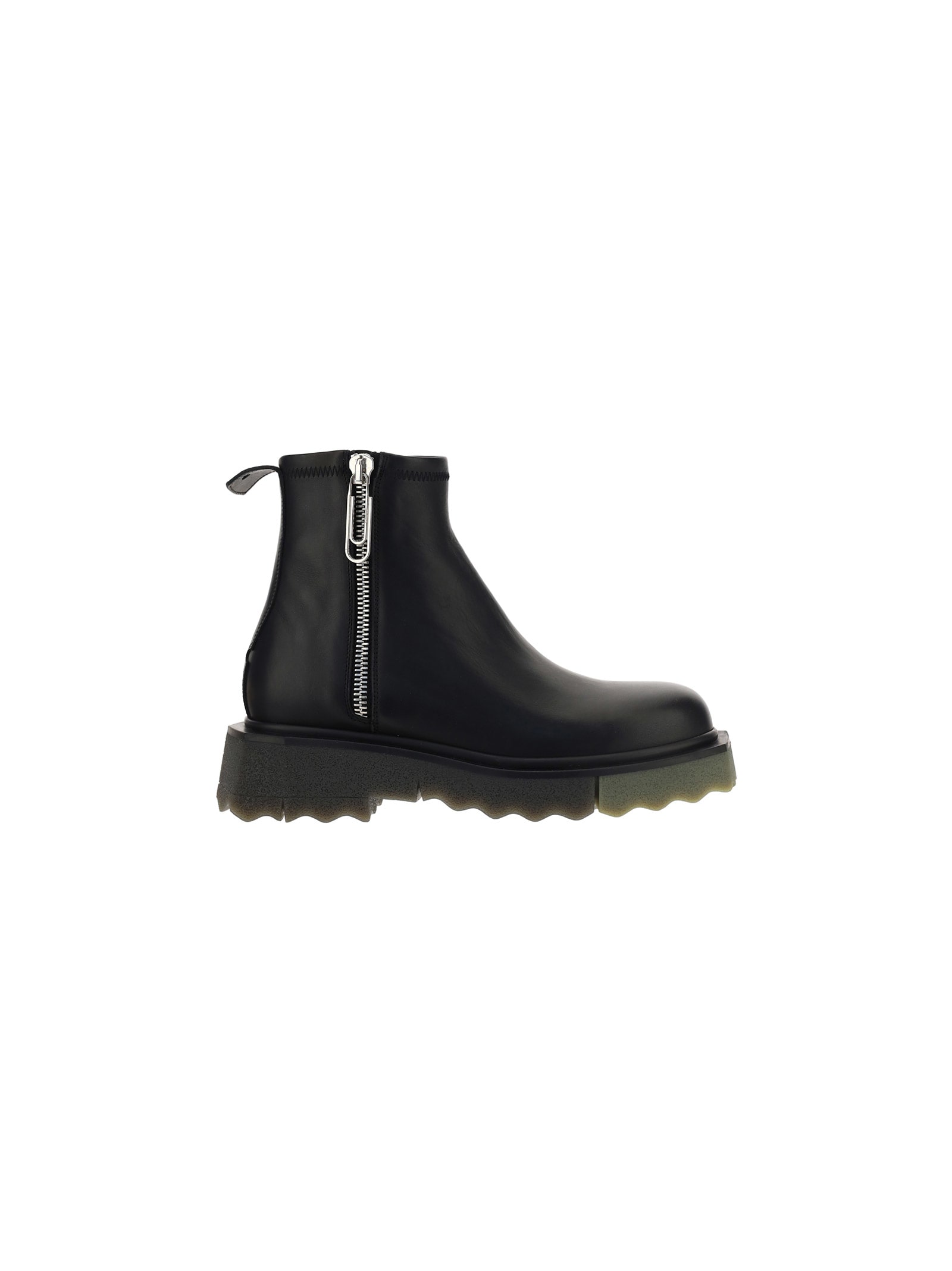 Off-White Sponge Sole Leather Boots