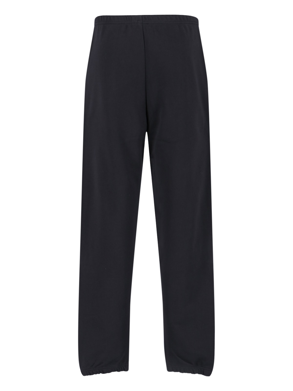 Diesel Straight Trousers With Elastic Waistband And Side Pockets In Black