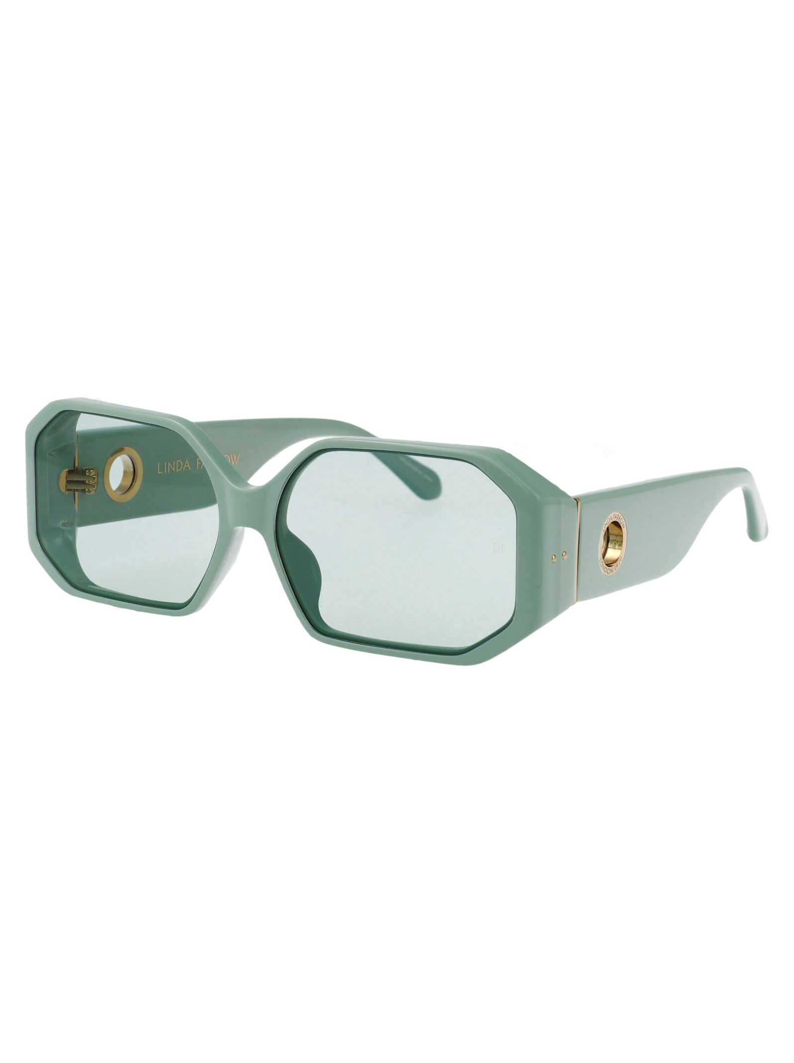 Linda Farrow Sunglasses In Green