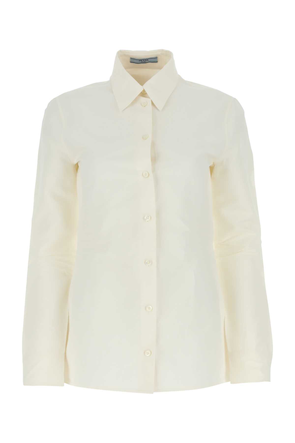 Ivory Paper And Viscose Shirt