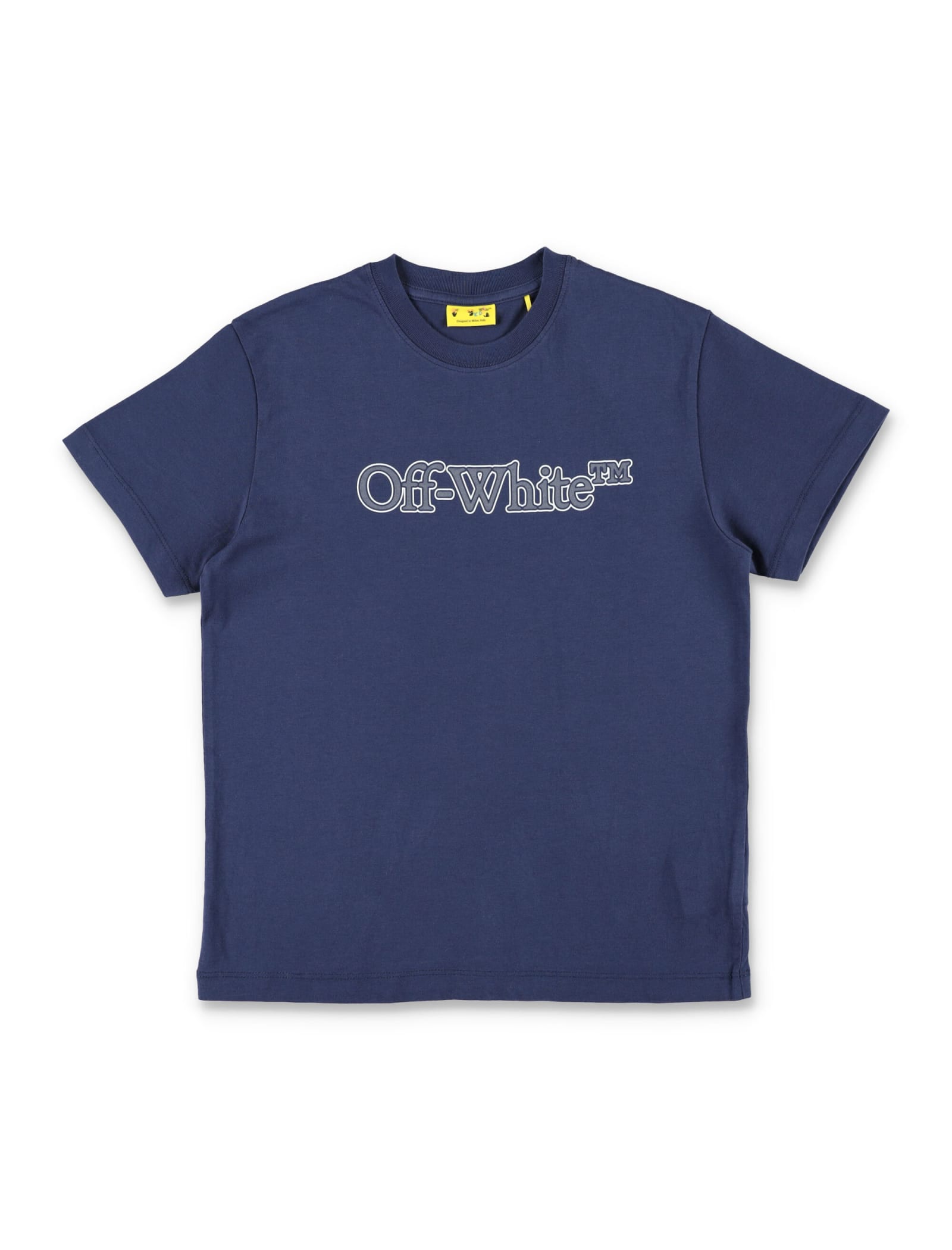 Shop Off-white Big Bookish T-shirt In Blue