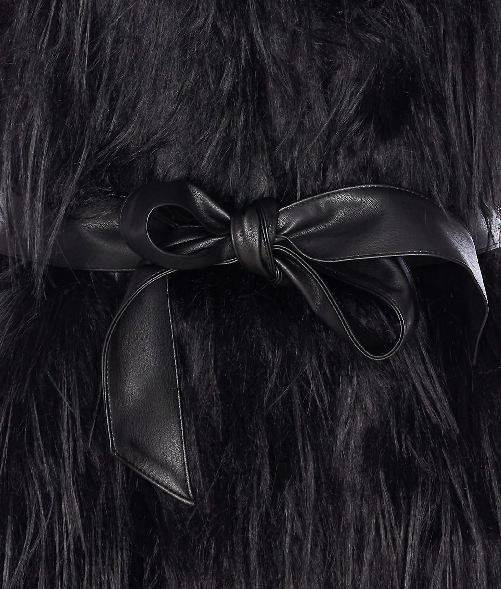 Pinko Neva Faux Fur Vest In Black