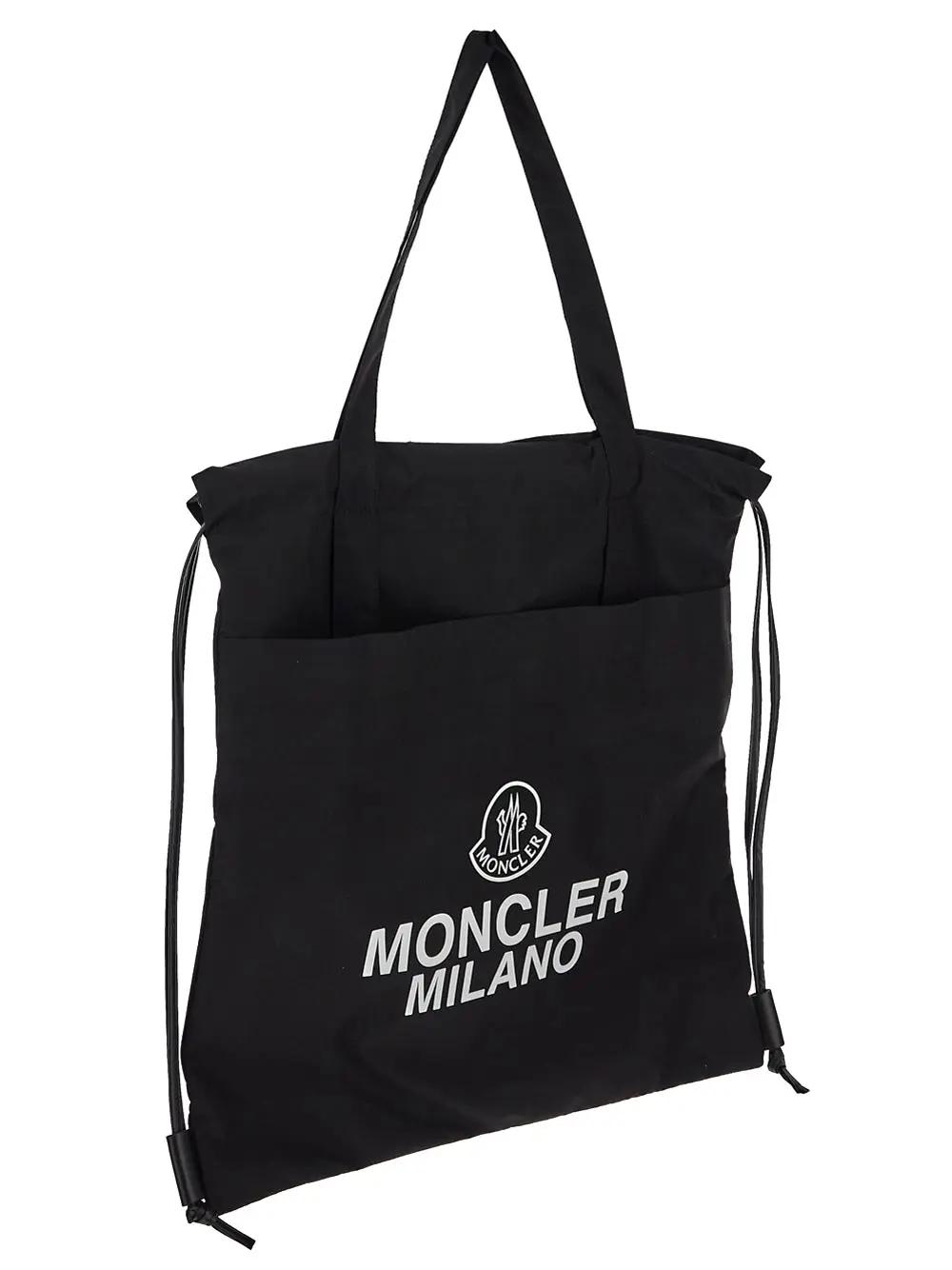 Shop Moncler Nylon Bag In Black