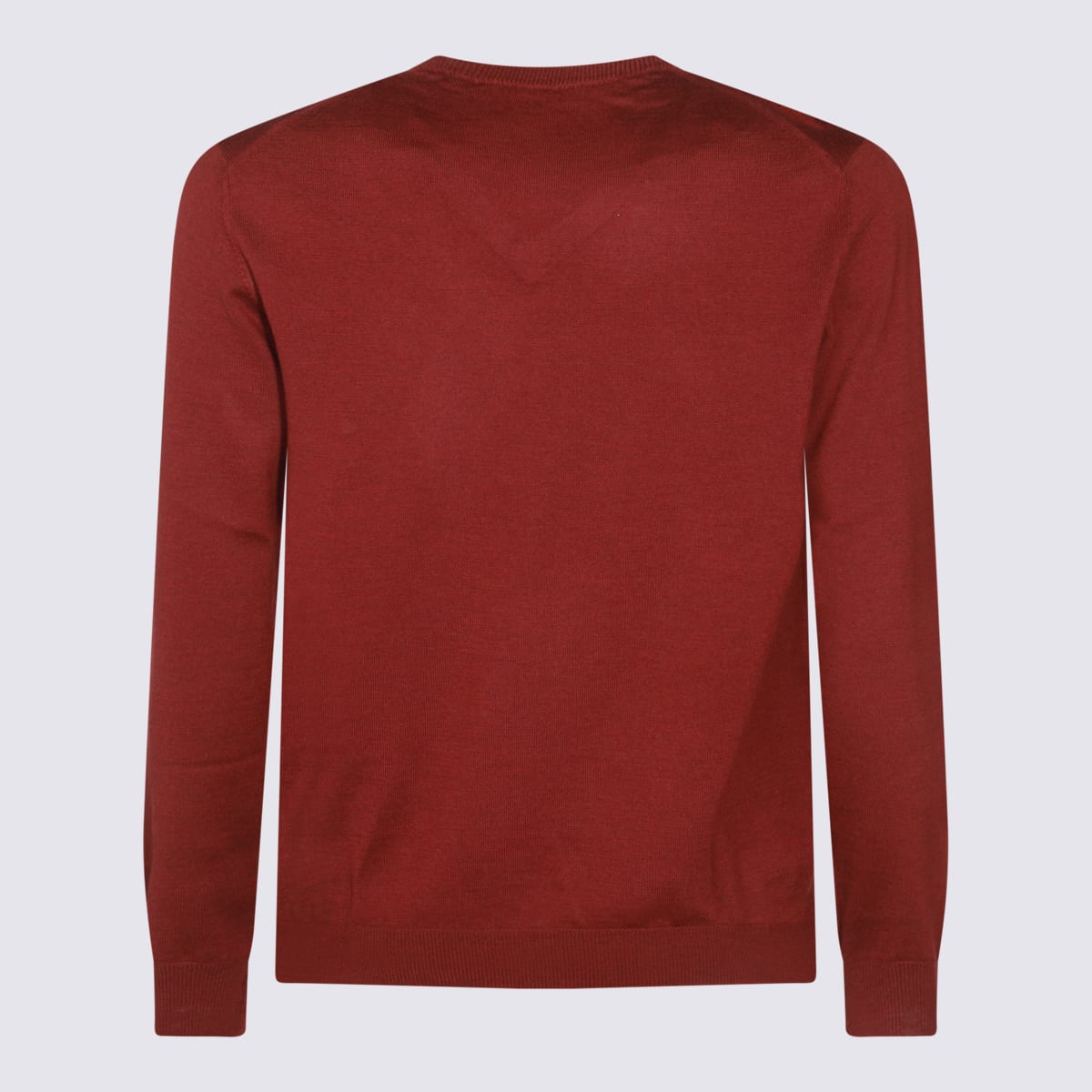 Shop Cruciani Red Wool Knitwear In Bordeaux