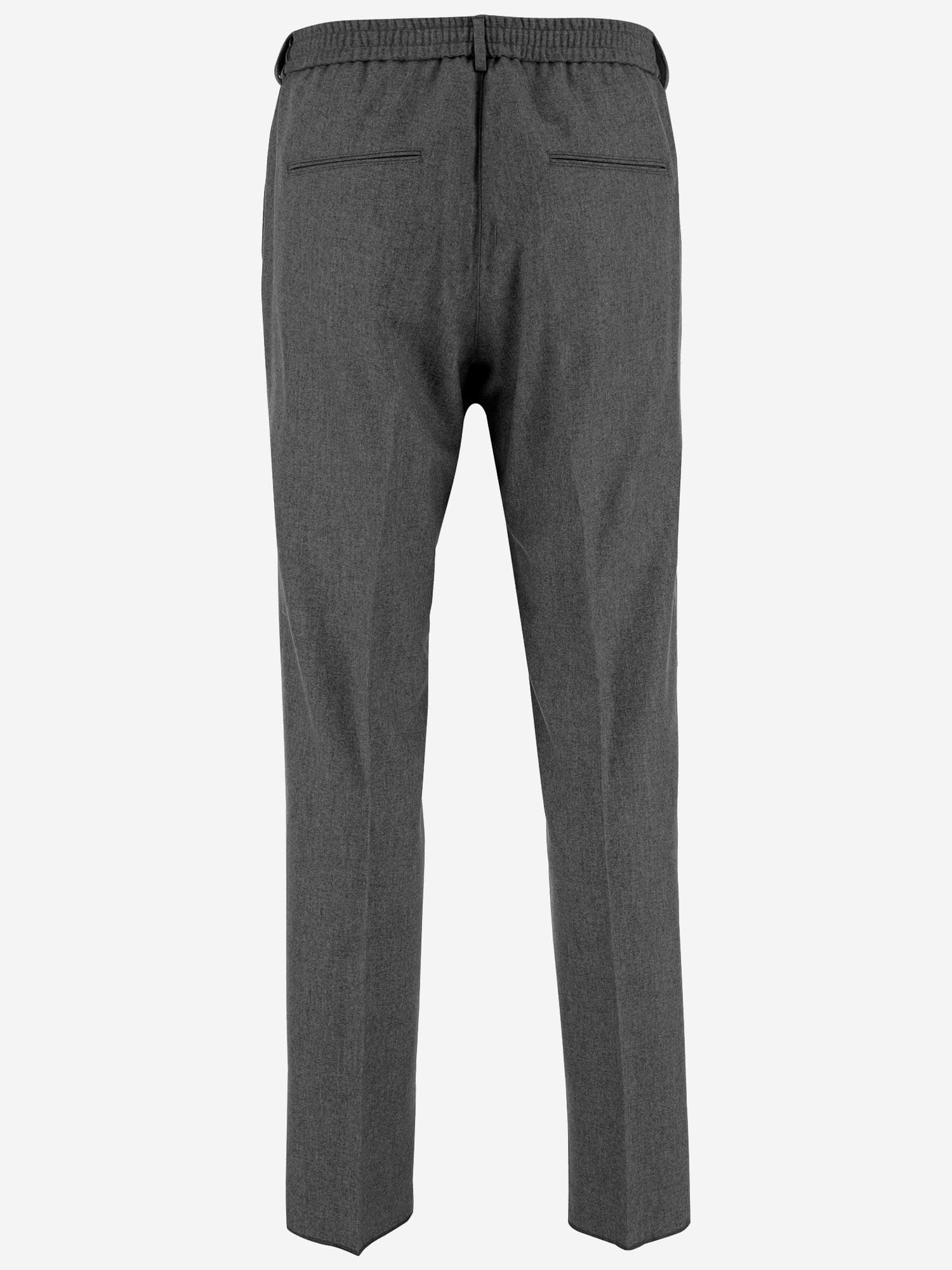 Tagliatore Drawstring Trousers In Gray