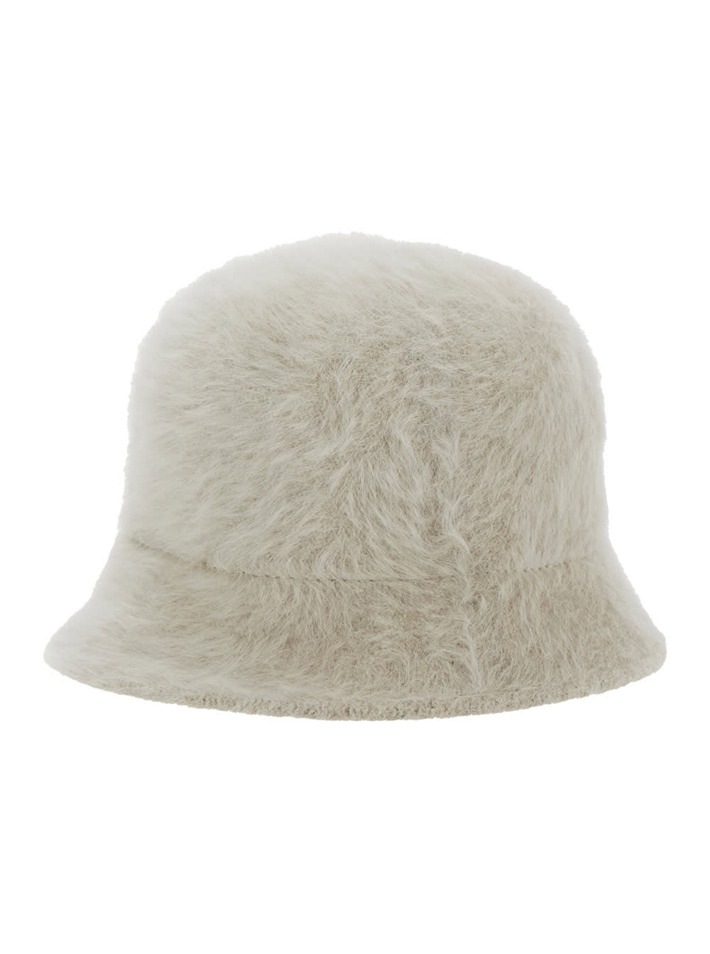Antonelli White Hat With Brushed-effect In Faux Fur Woman In White
