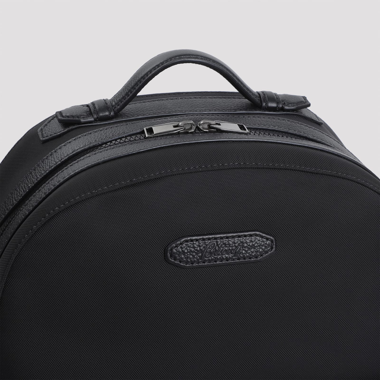 Shop Brioni New Travel Backpack In Black Black