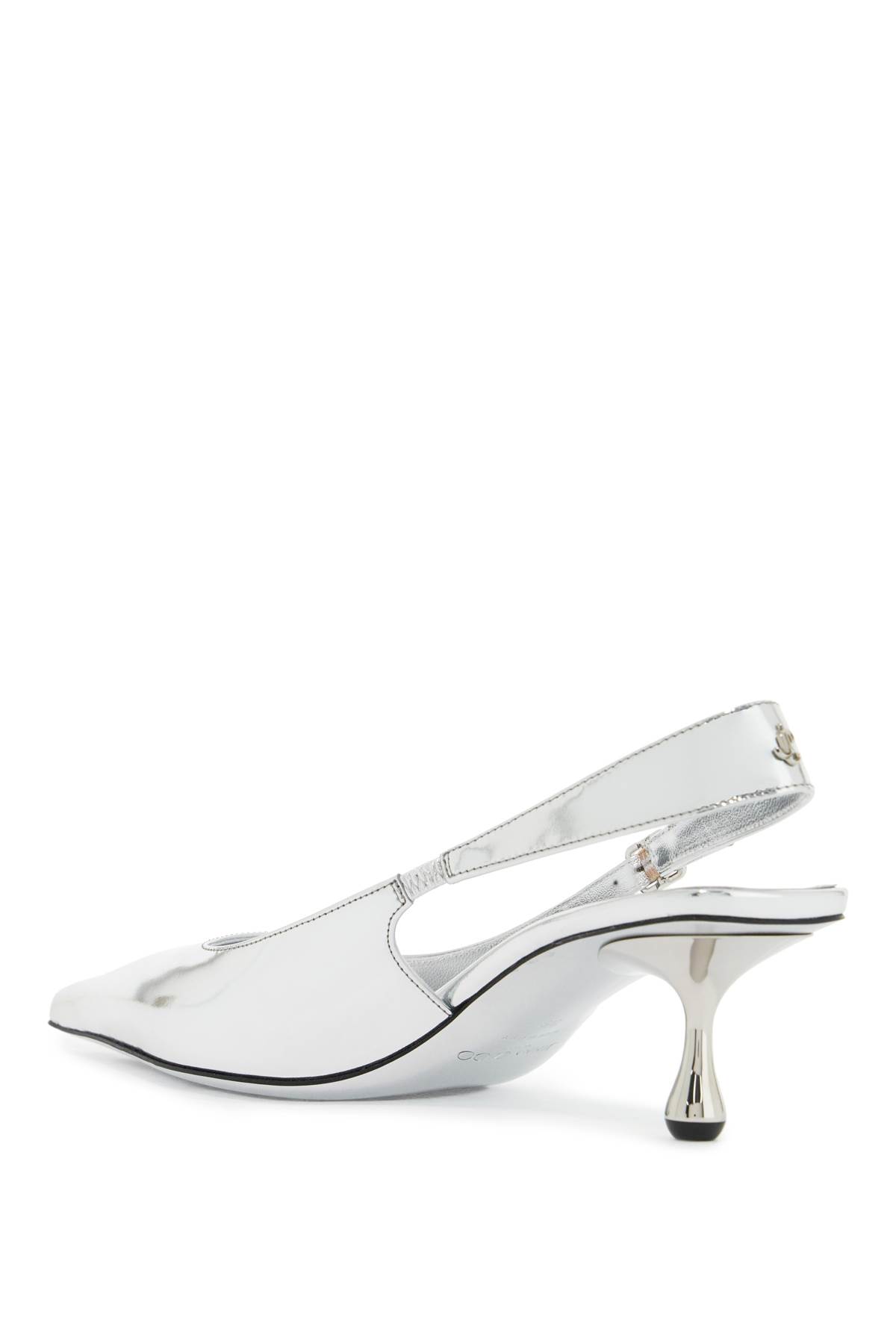 Shop Jimmy Choo Slingback Dã©collet In Silver (silver)