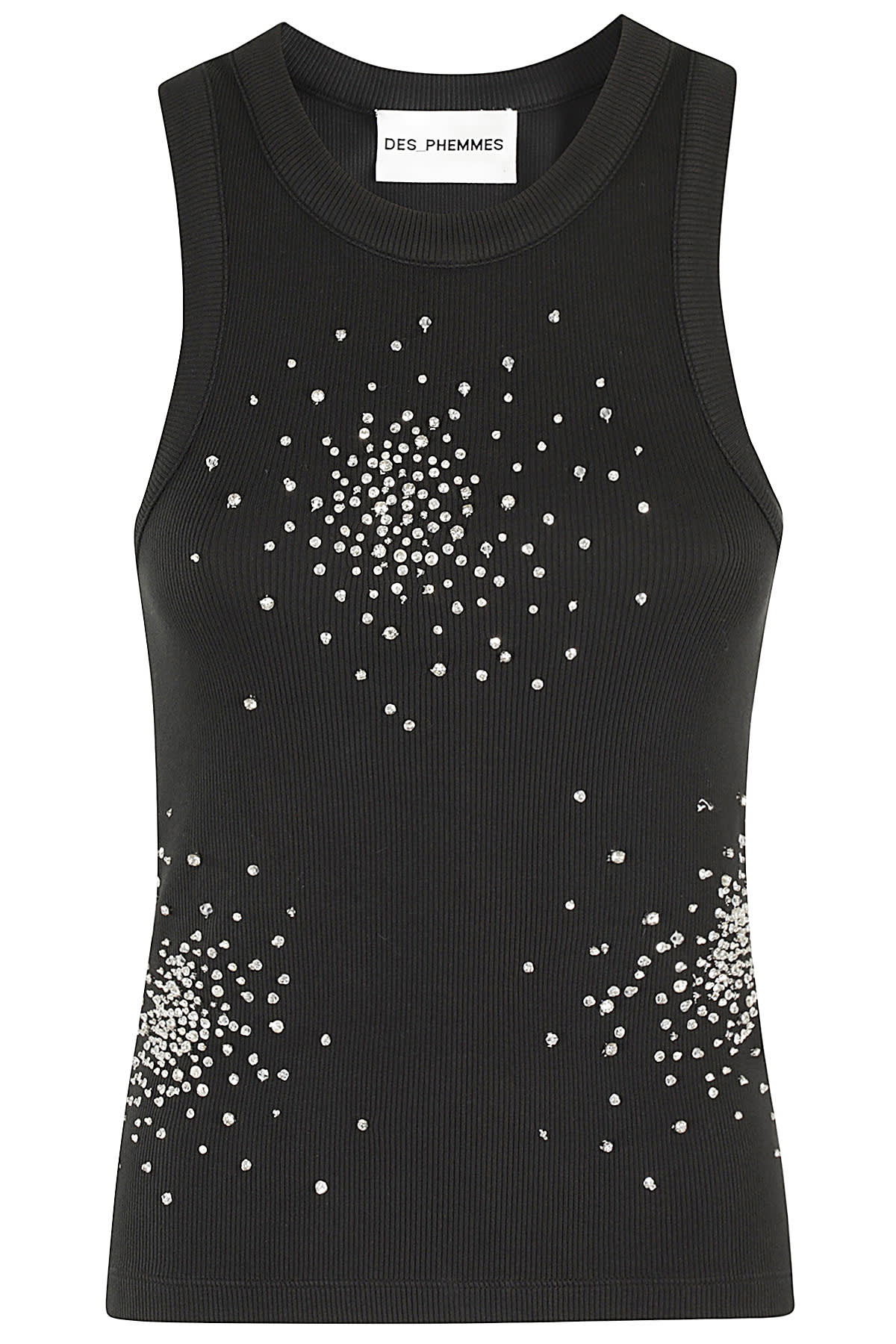 Shop Des Phemmes Classic Tank Top In Black