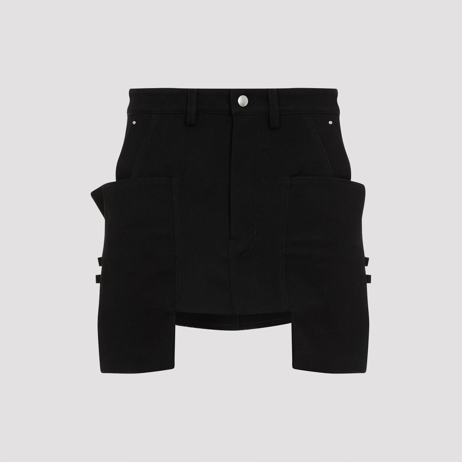 Shop Rick Owens Stefan Mini Skirt In Black