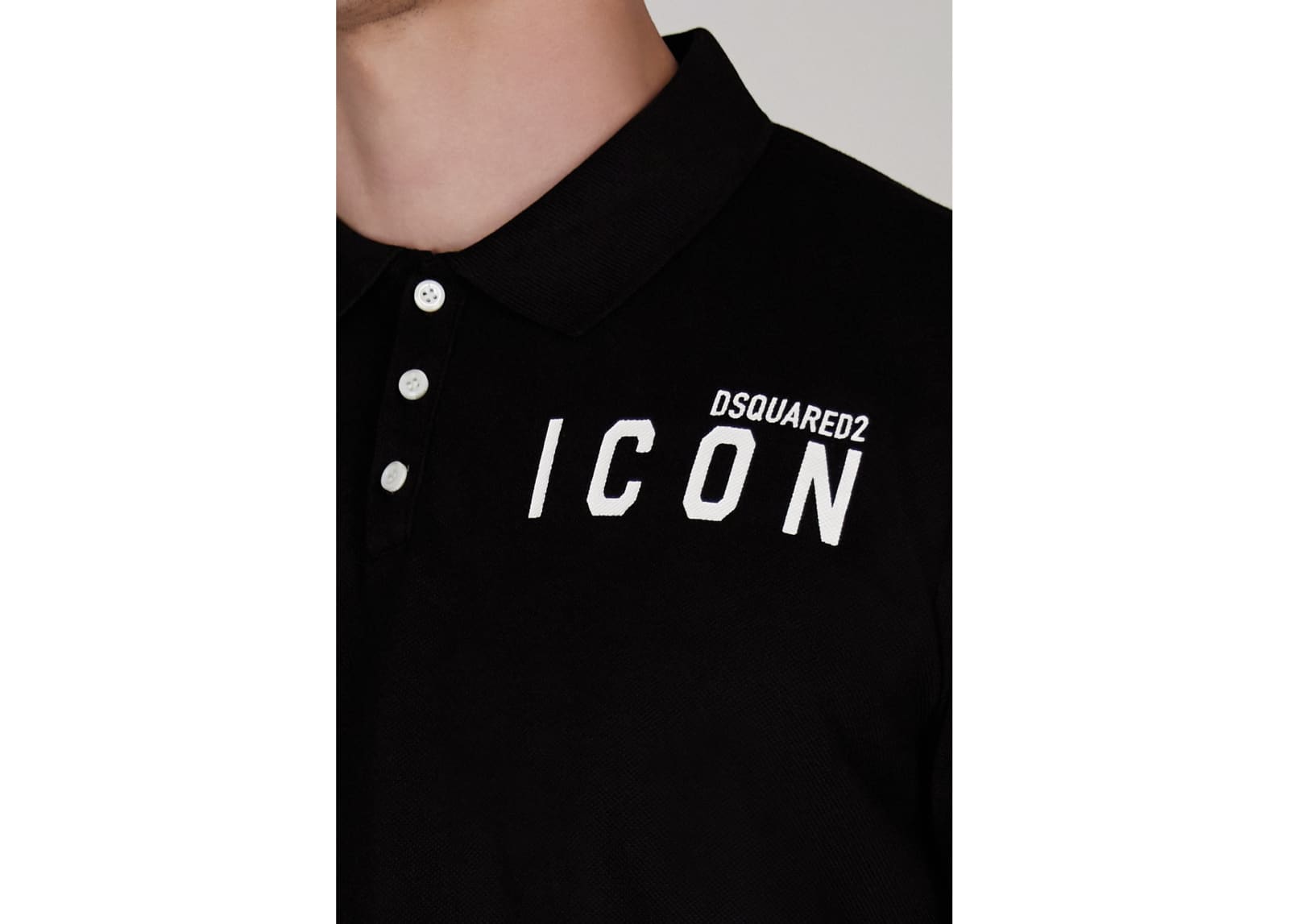 Shop Dsquared2 Polos In Black-white