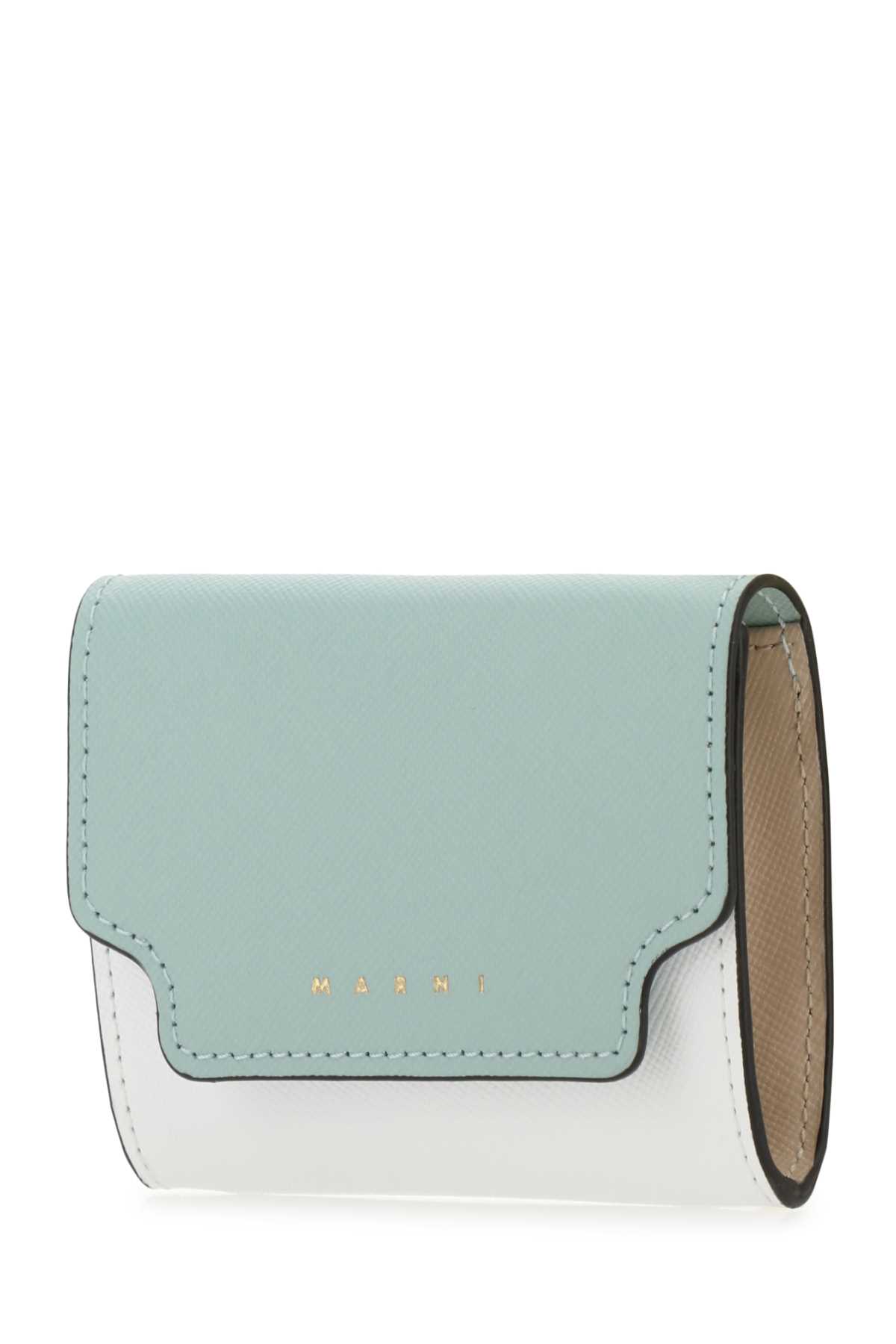 Shop Marni Two-tone Leather Coin Purse In Z120n