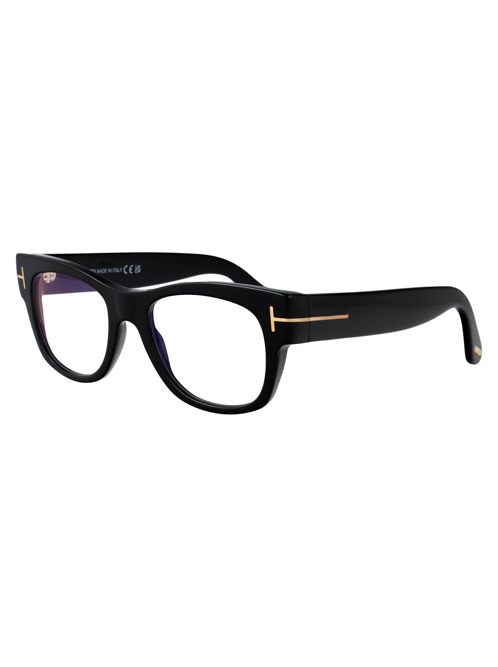 Tom Ford Ft5040-b Glasses In 001 Nero Lucido