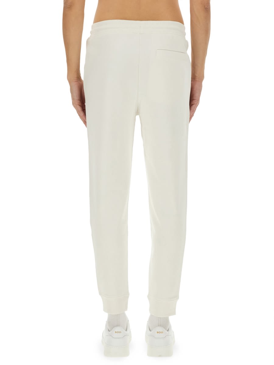 Hugo Boss Hugo Cotton Jogger Pants In White