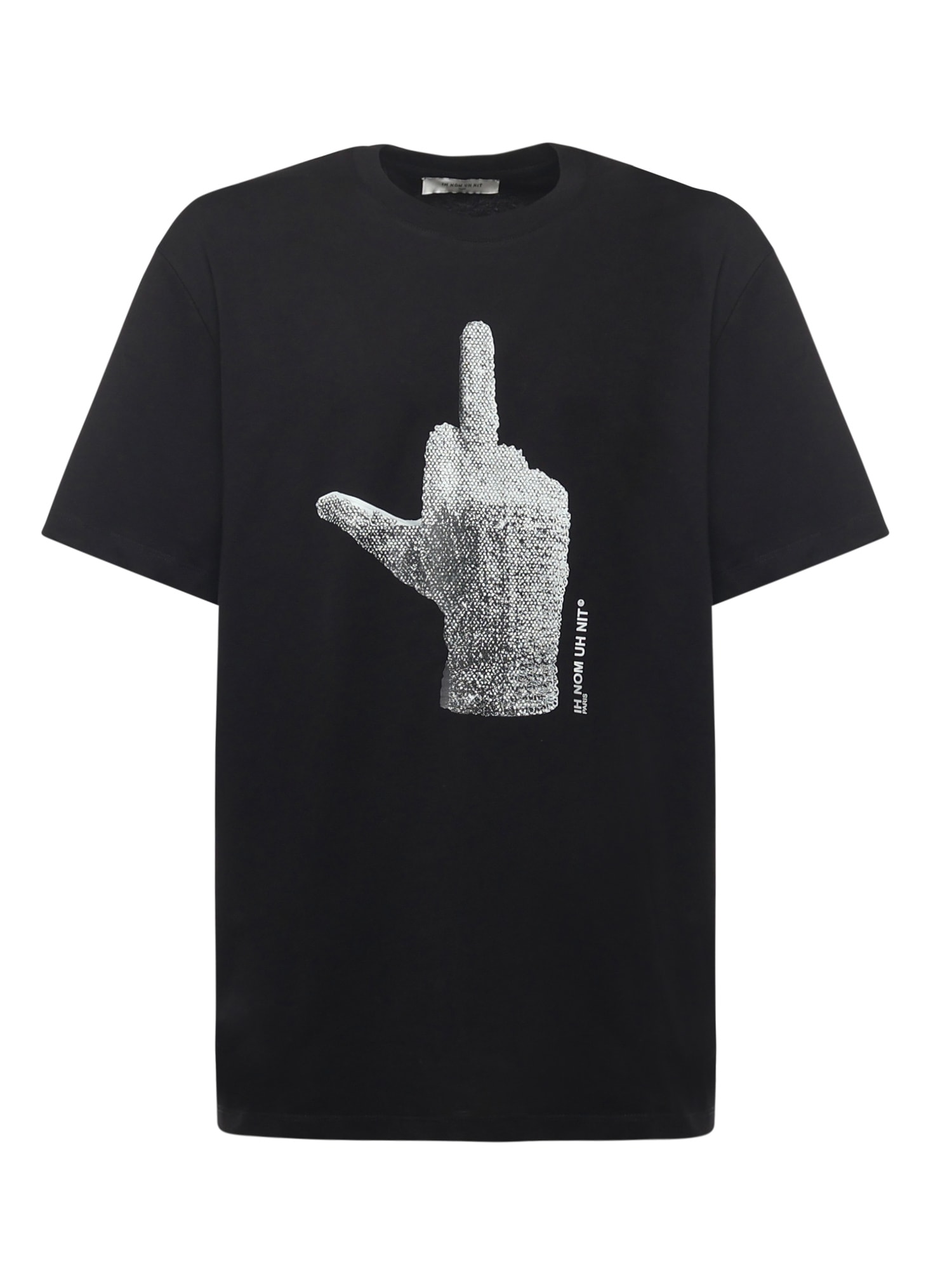 Ih Nom Uh Nit Graphic Printed Crewneck T-shirt In Black