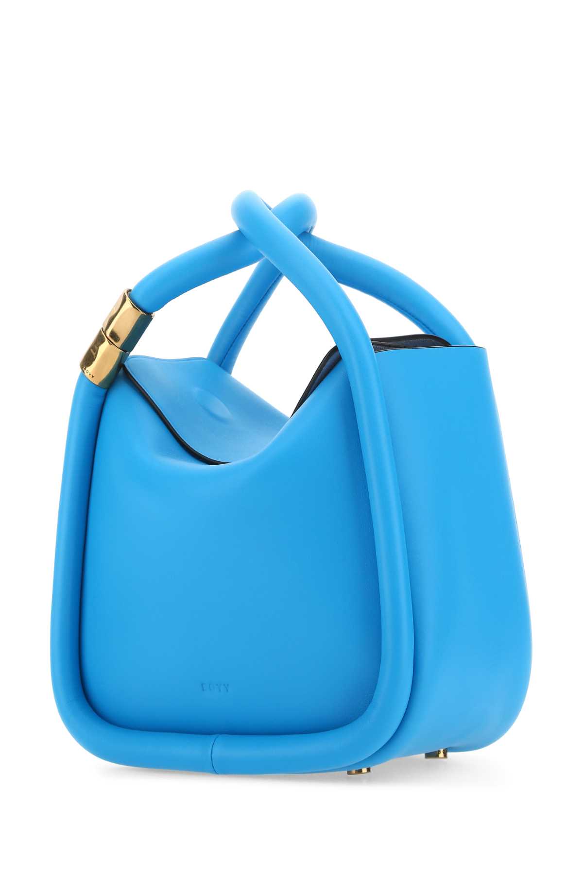 Boyy Light Blue Leather Wonton 25 Handbag In Hawaii