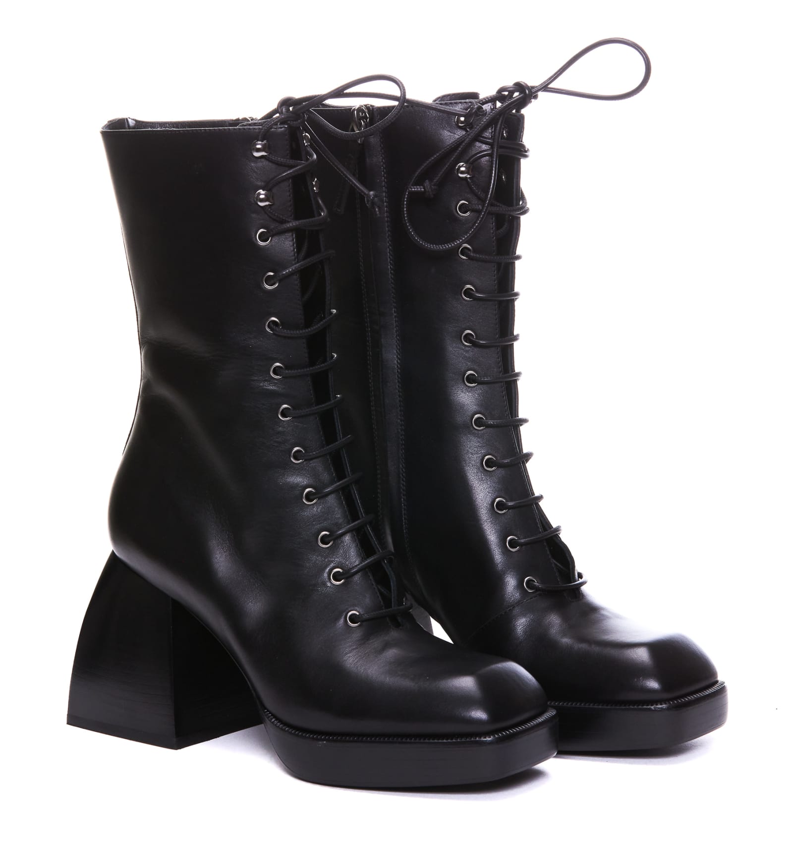 Nodaleto Bulla Lace Up Boots In Black