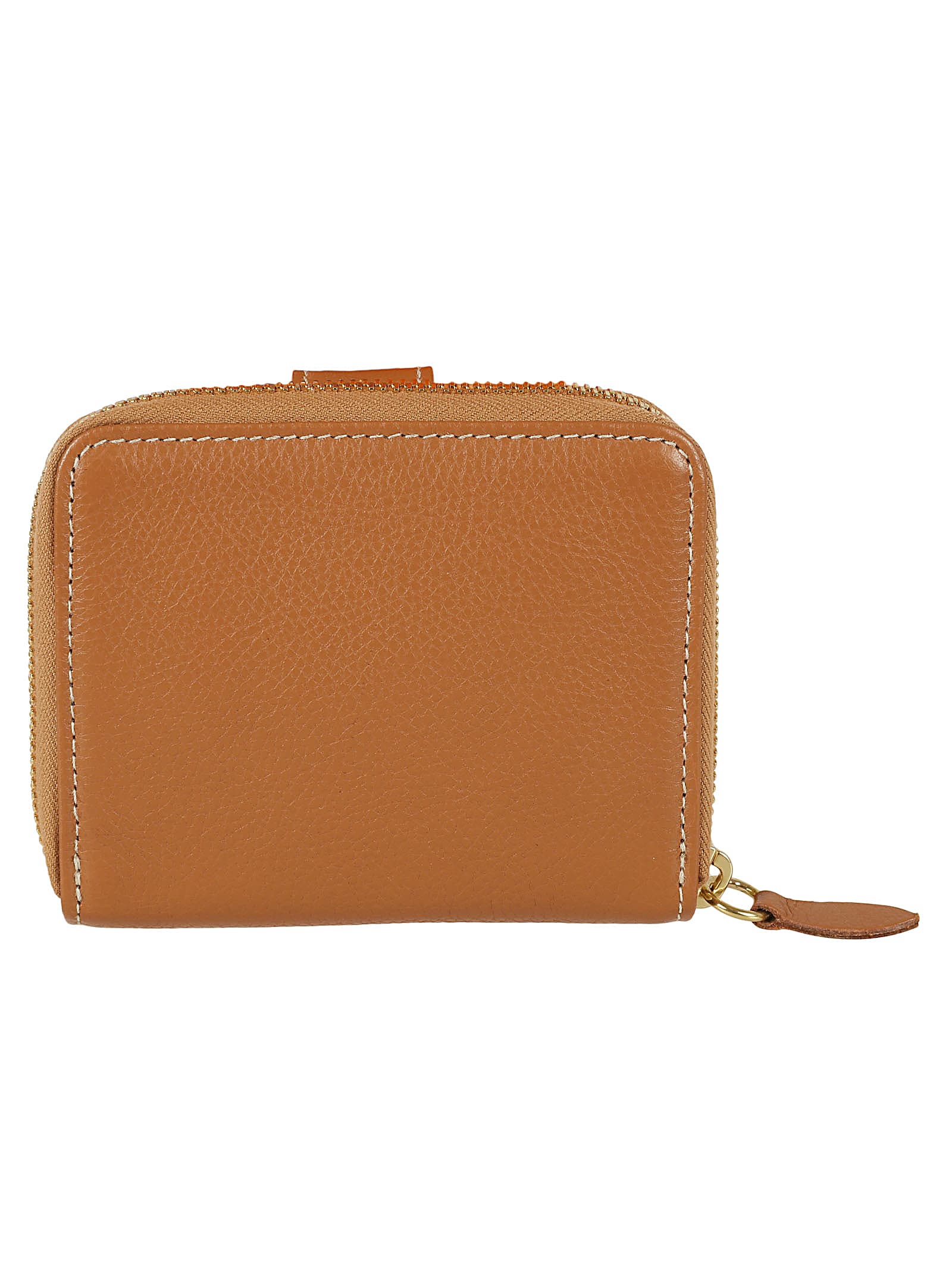 Shop Il Bisonte Zip-around Logo Stamp Medium Wallet In Gianduia