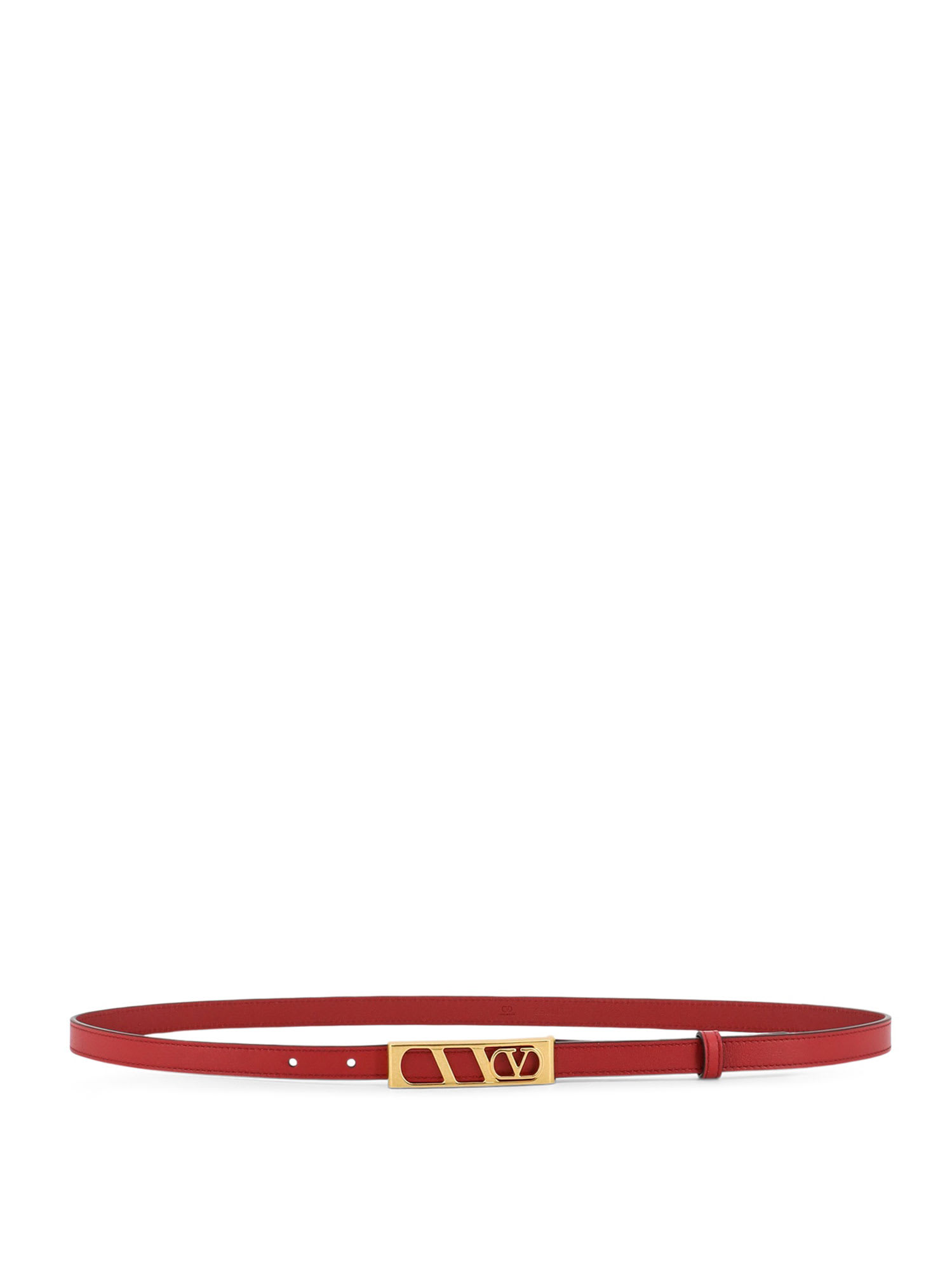 Valentino Adjustable Belts Gold-tone Buckle In Red