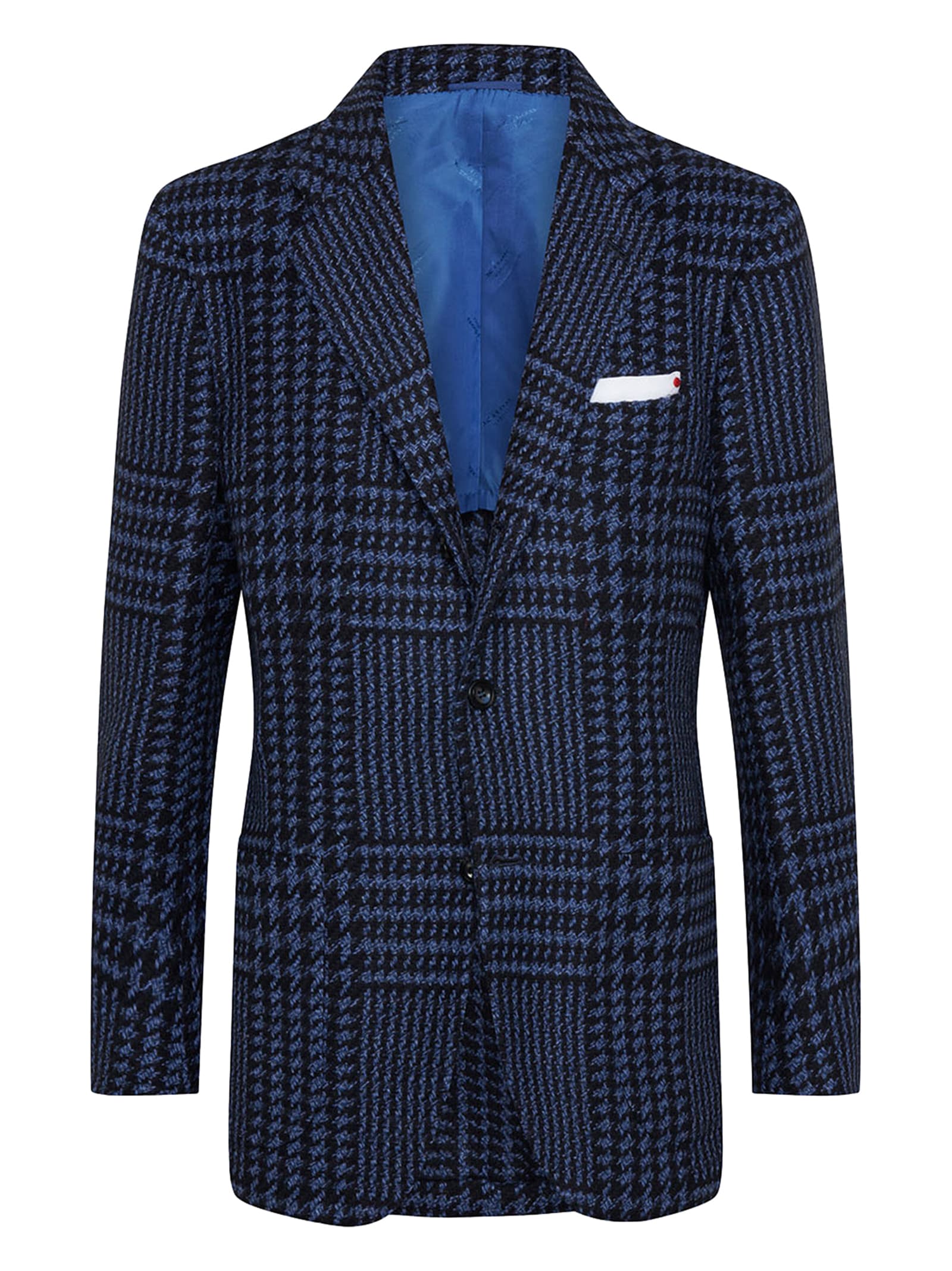 Kiton Jacket Cashmere In Blue