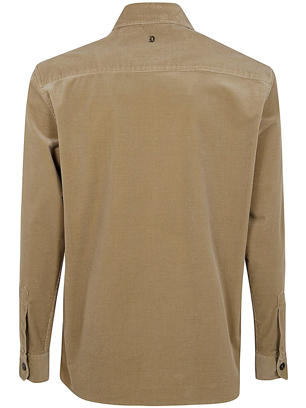 Shop Dondup Shirt Corduroy In Stone