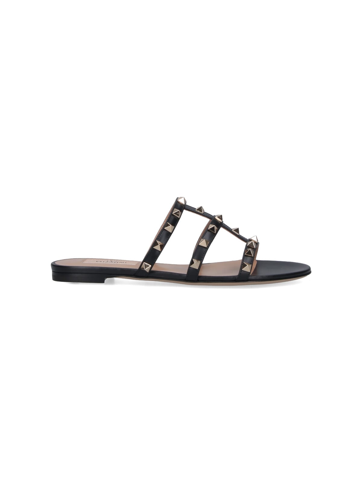 Valentino Strappy Sandals With Flat Sole Design In Multi