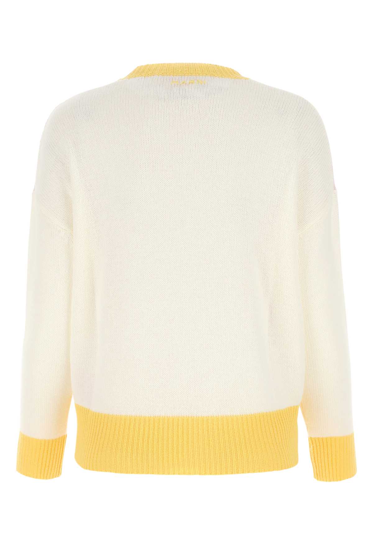 Marni Multicolor Cashmere Oversize Sweater In Mxc17