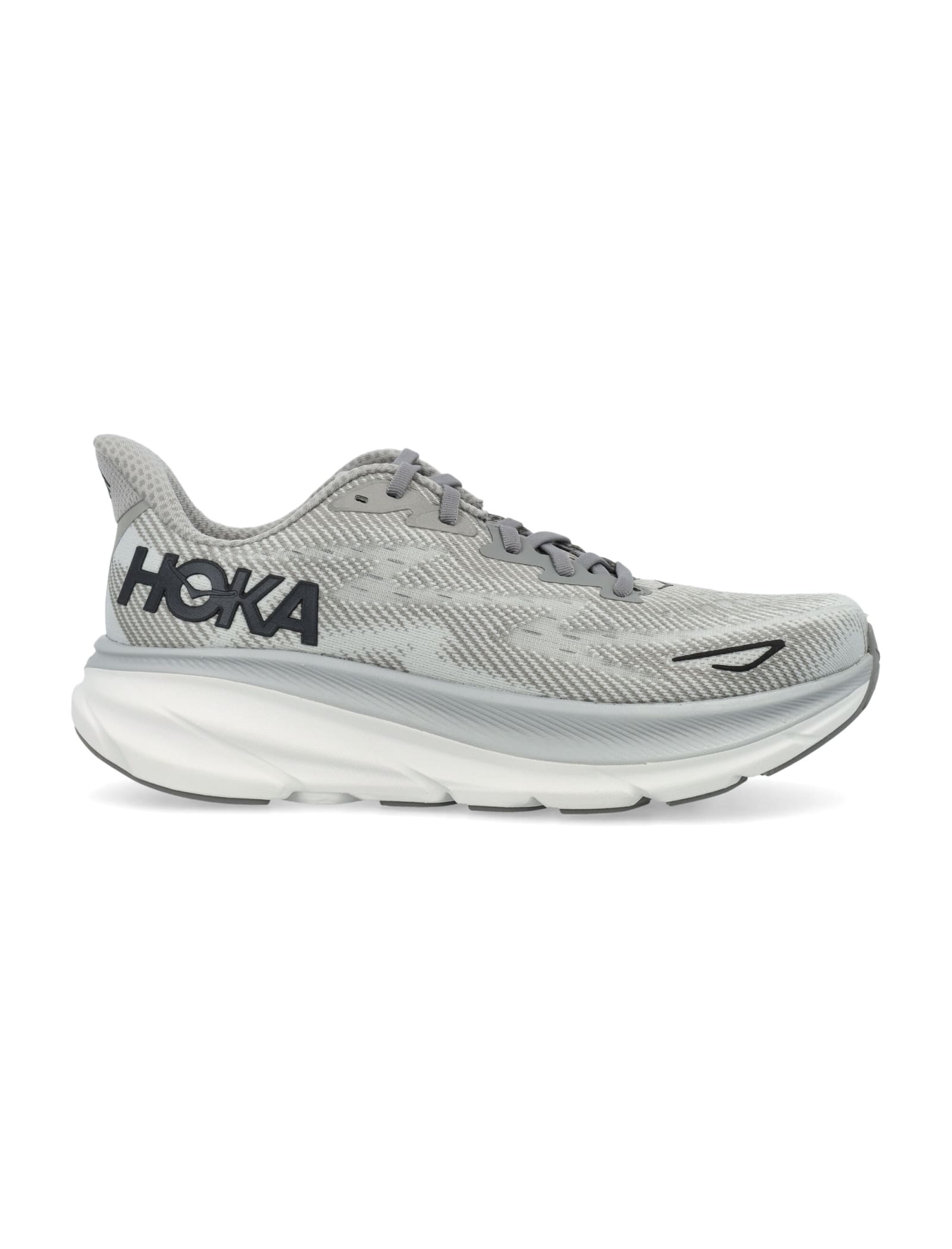 Hoka Clifton 9 Running Shoe In Gray