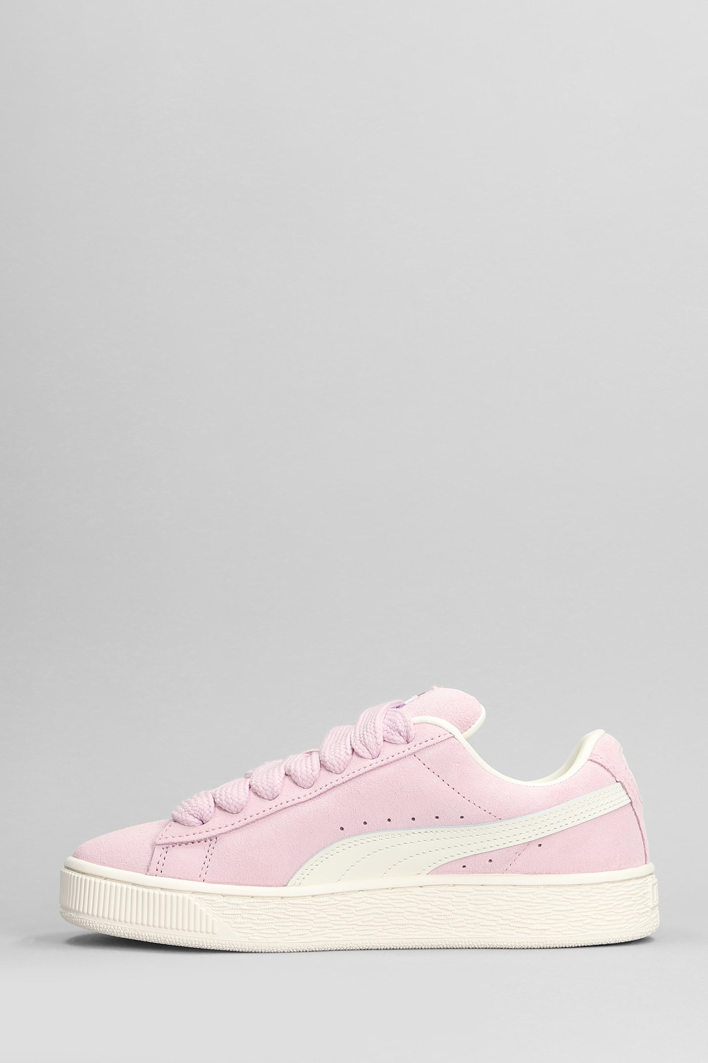 Puma Suede Xl Grape Sneakers In Rose-pink Suede In Rose-pink