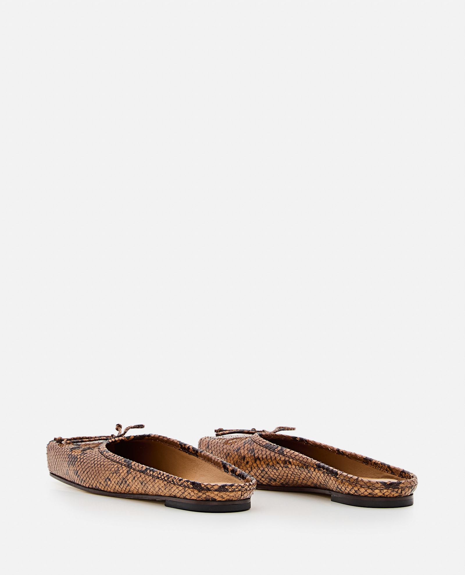 Jacquemus Les Mules Plates Sabot Ballet Flats In Brown