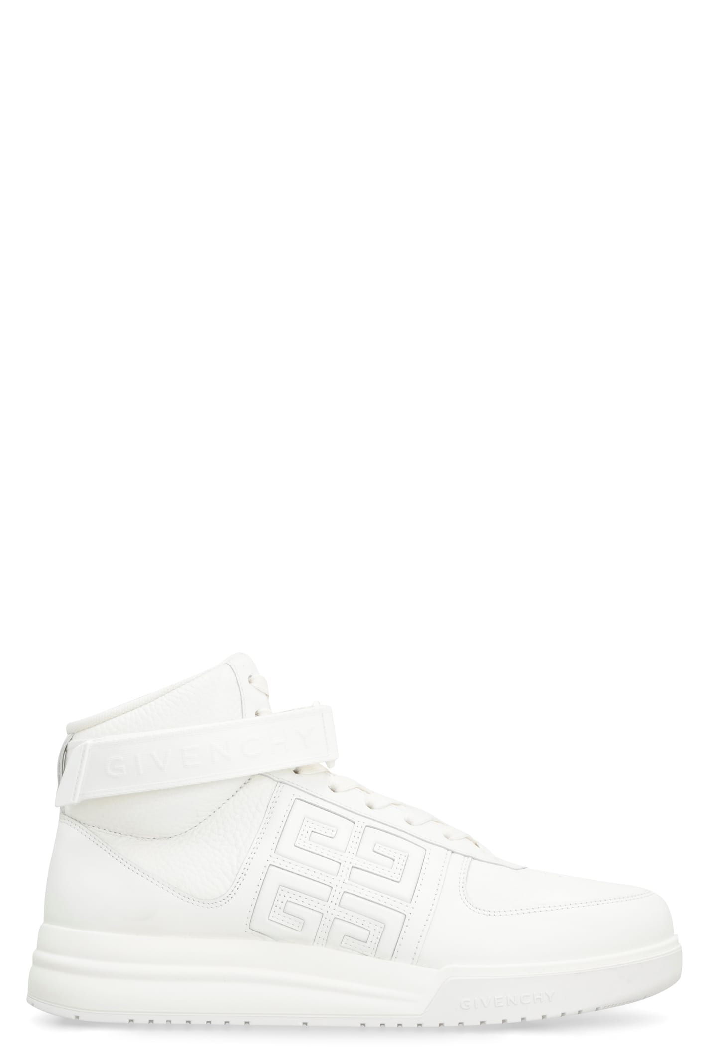 Givenchy G4 Leather High-top Sneakers In White