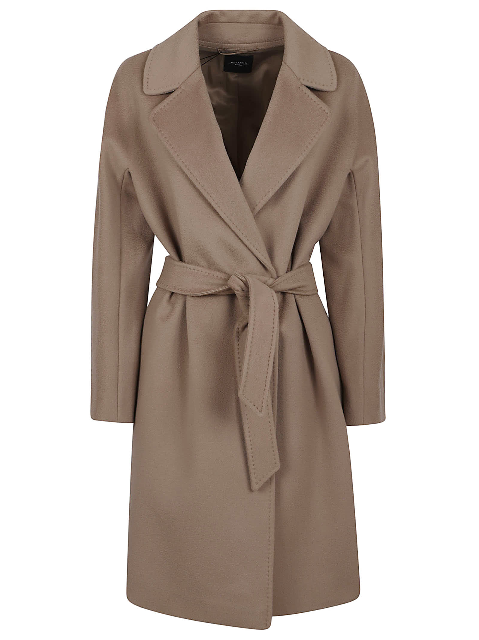 Weekend Max Mara Corte Coat In Brown