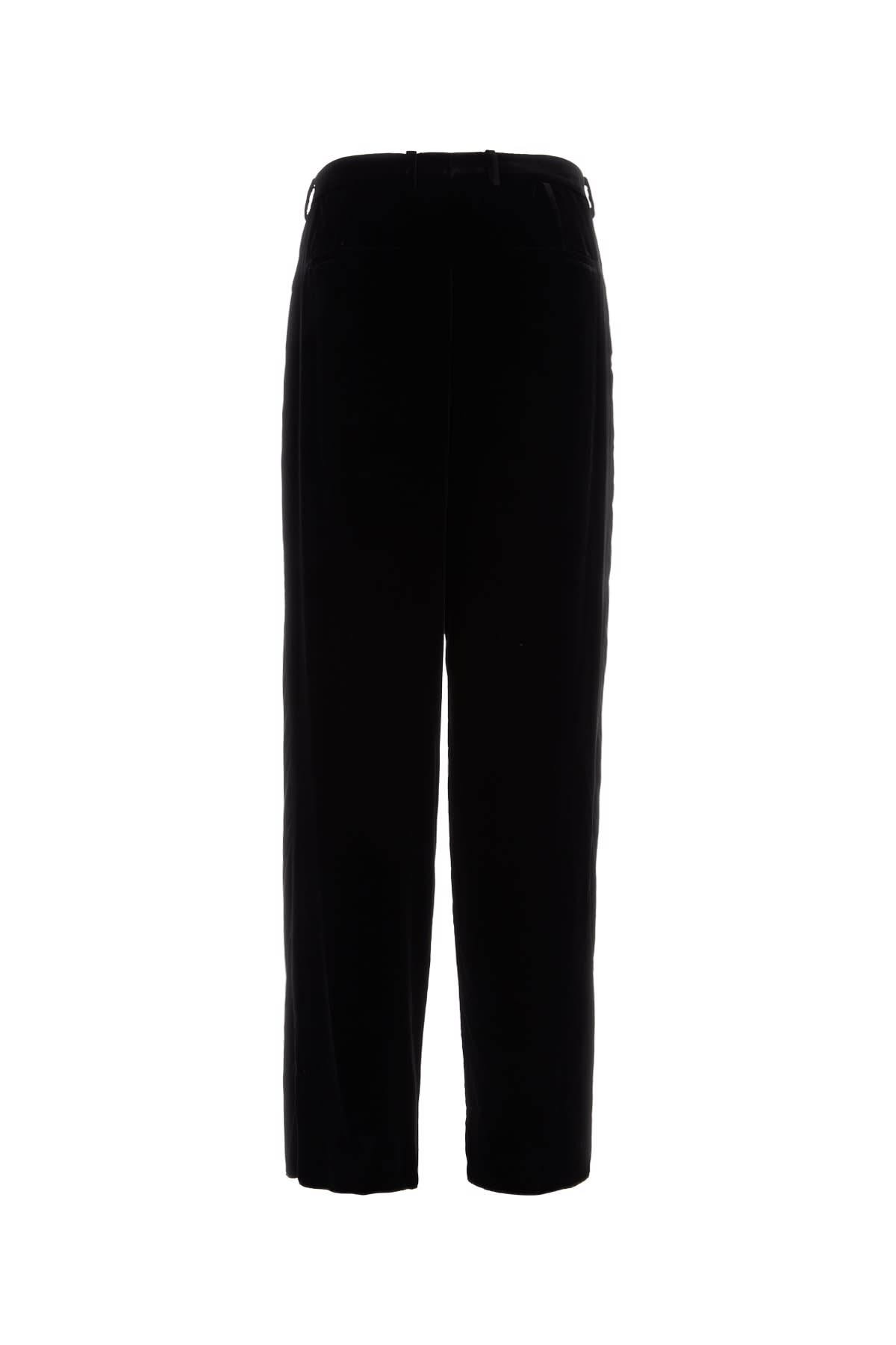 Shop Saint Laurent Pantalone In Noir