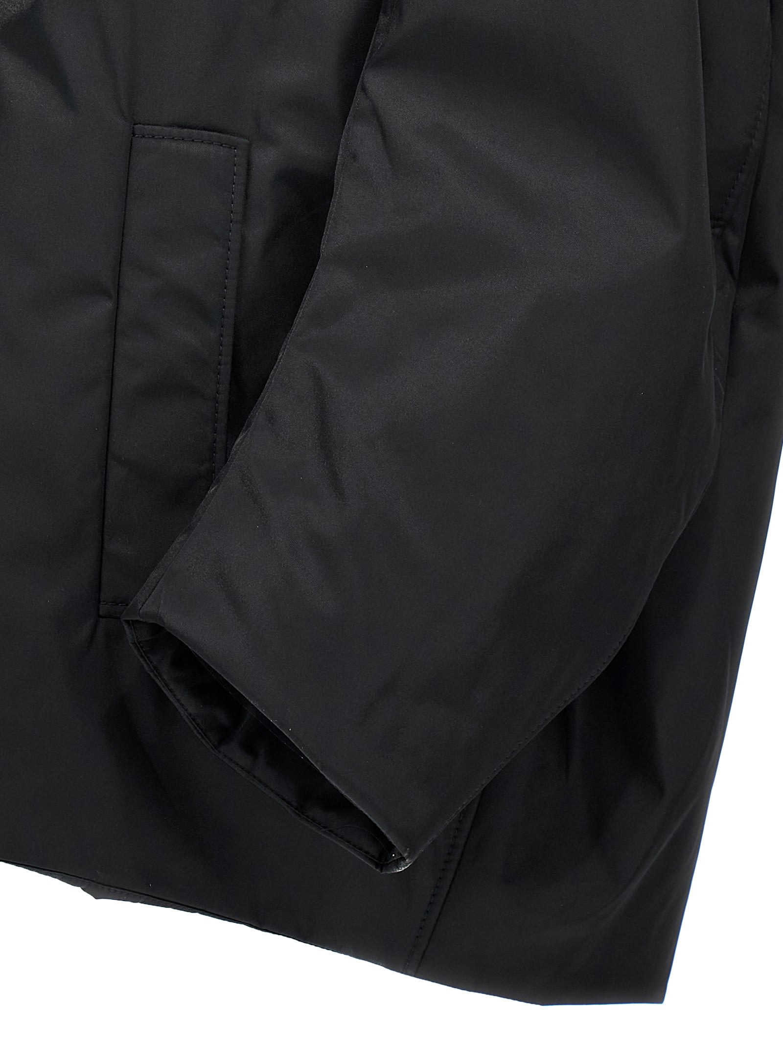 Shop Marni Twill Parka In Black