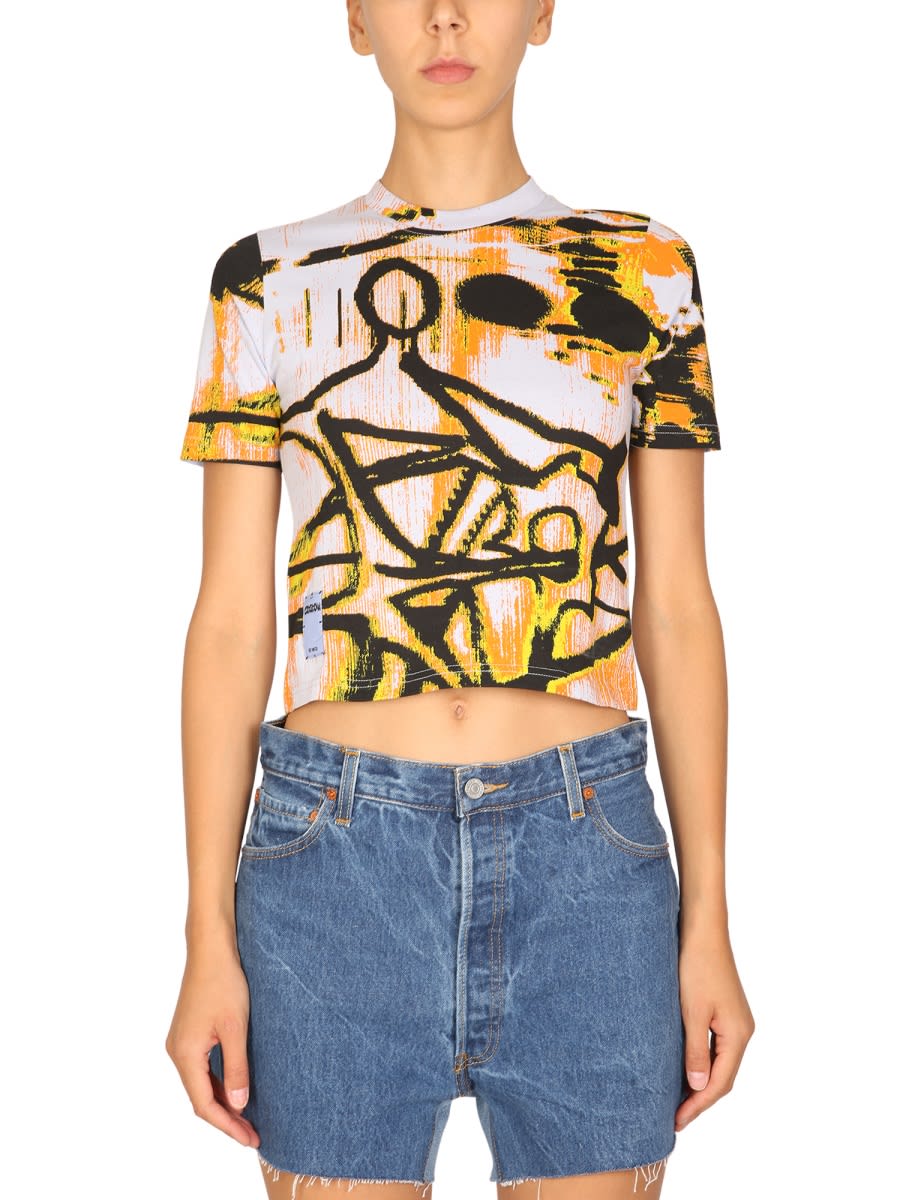 Mcq By Alexander Mcqueen T-shirt With Print In Multicolour