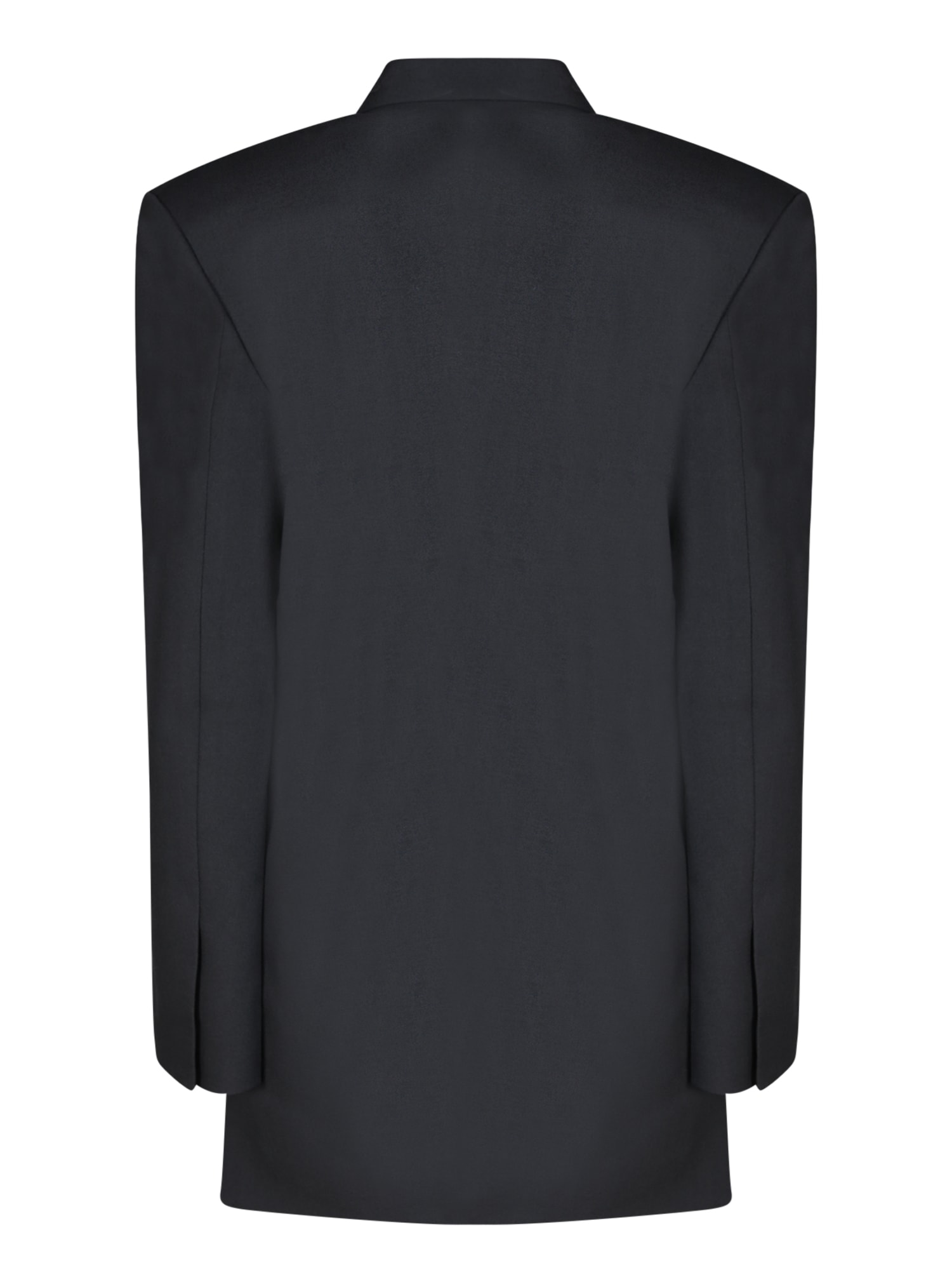 Shop Quira Asymmetric Dark Grey Jacket