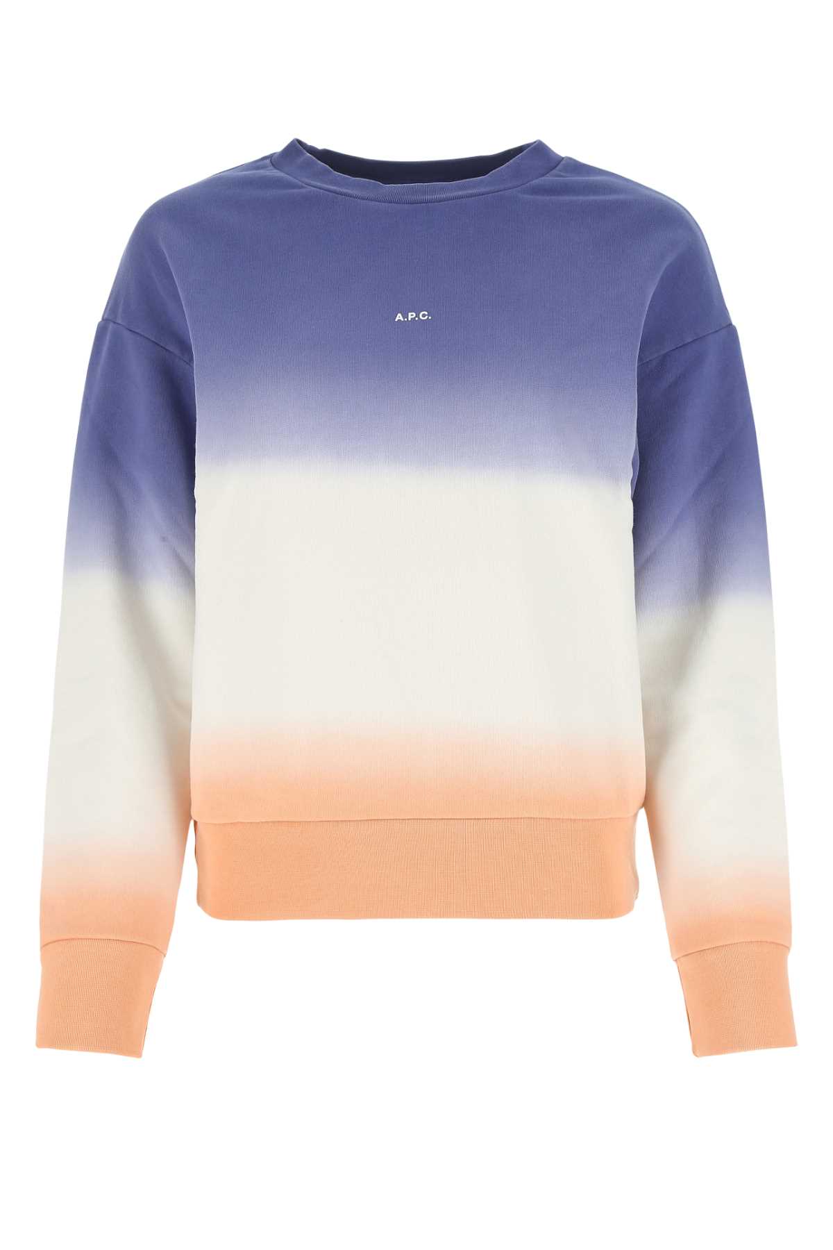 Shop Apc Multicolor Cotton Sweatshirt In Ead