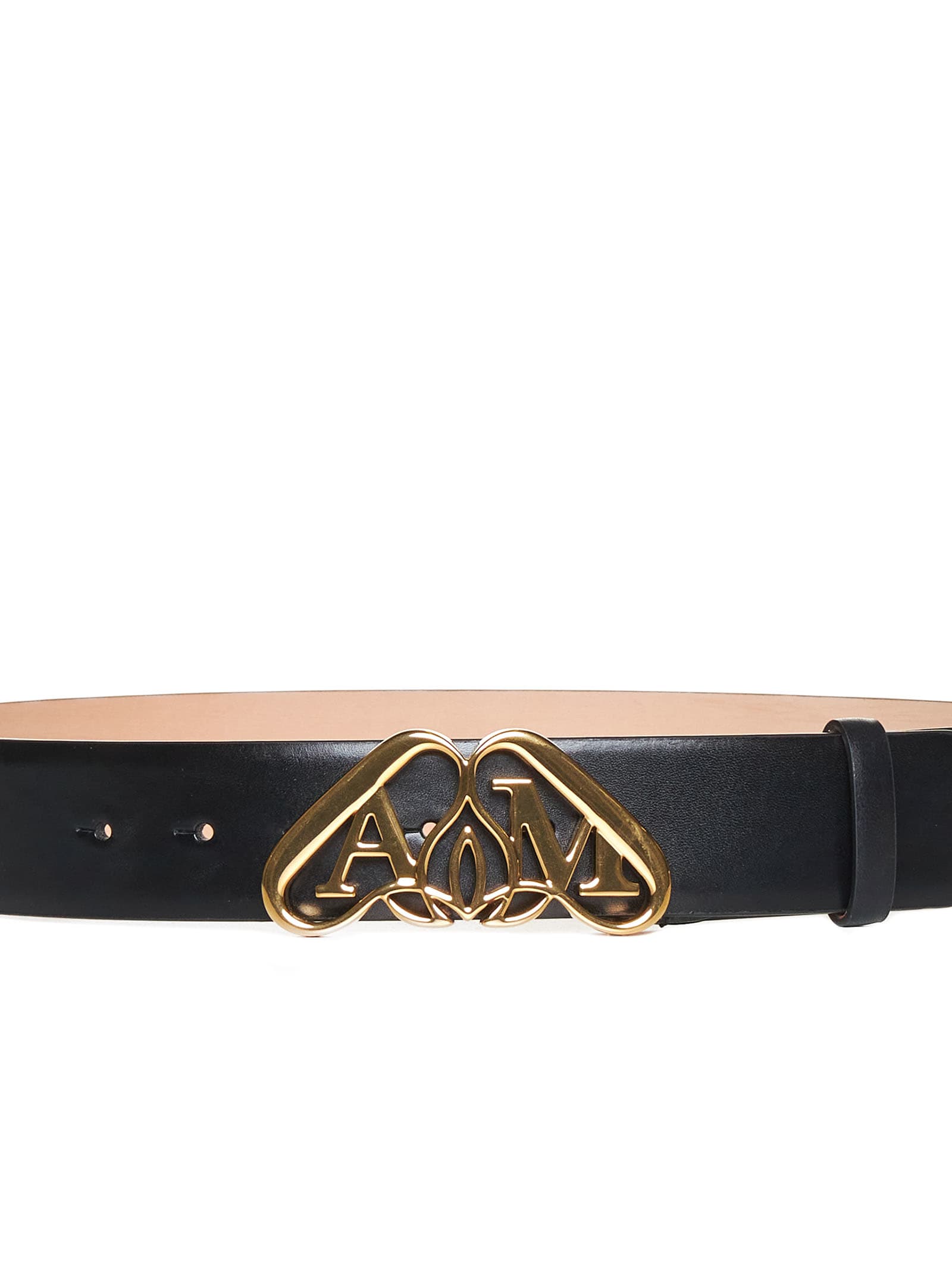 Shop Alexander Mcqueen Belt In Nero